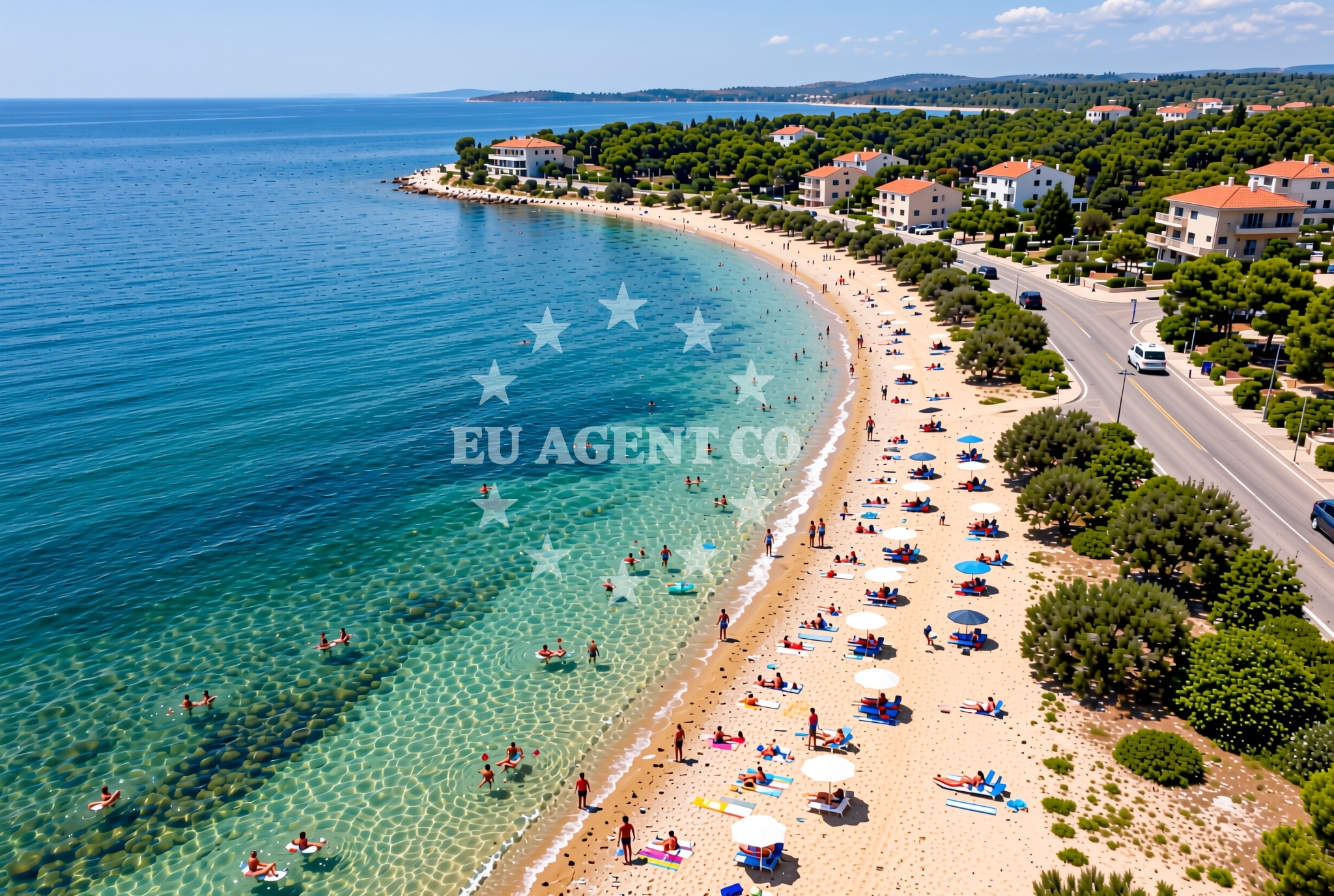 Additional view of Lozovac: beaches and coves in Lozovac