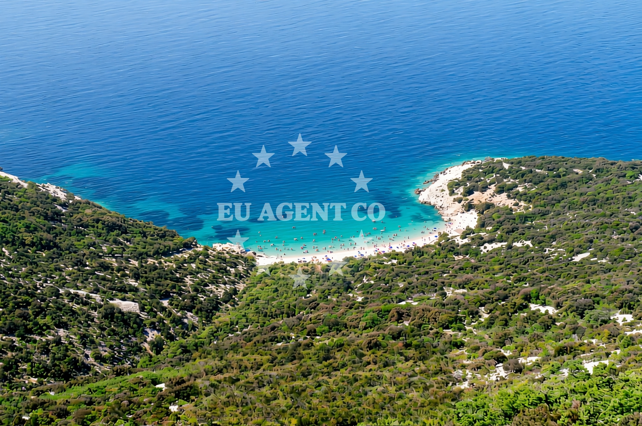 Overview of Lubenice (Cres): beaches and coves (1) in Lubenice (Cres)