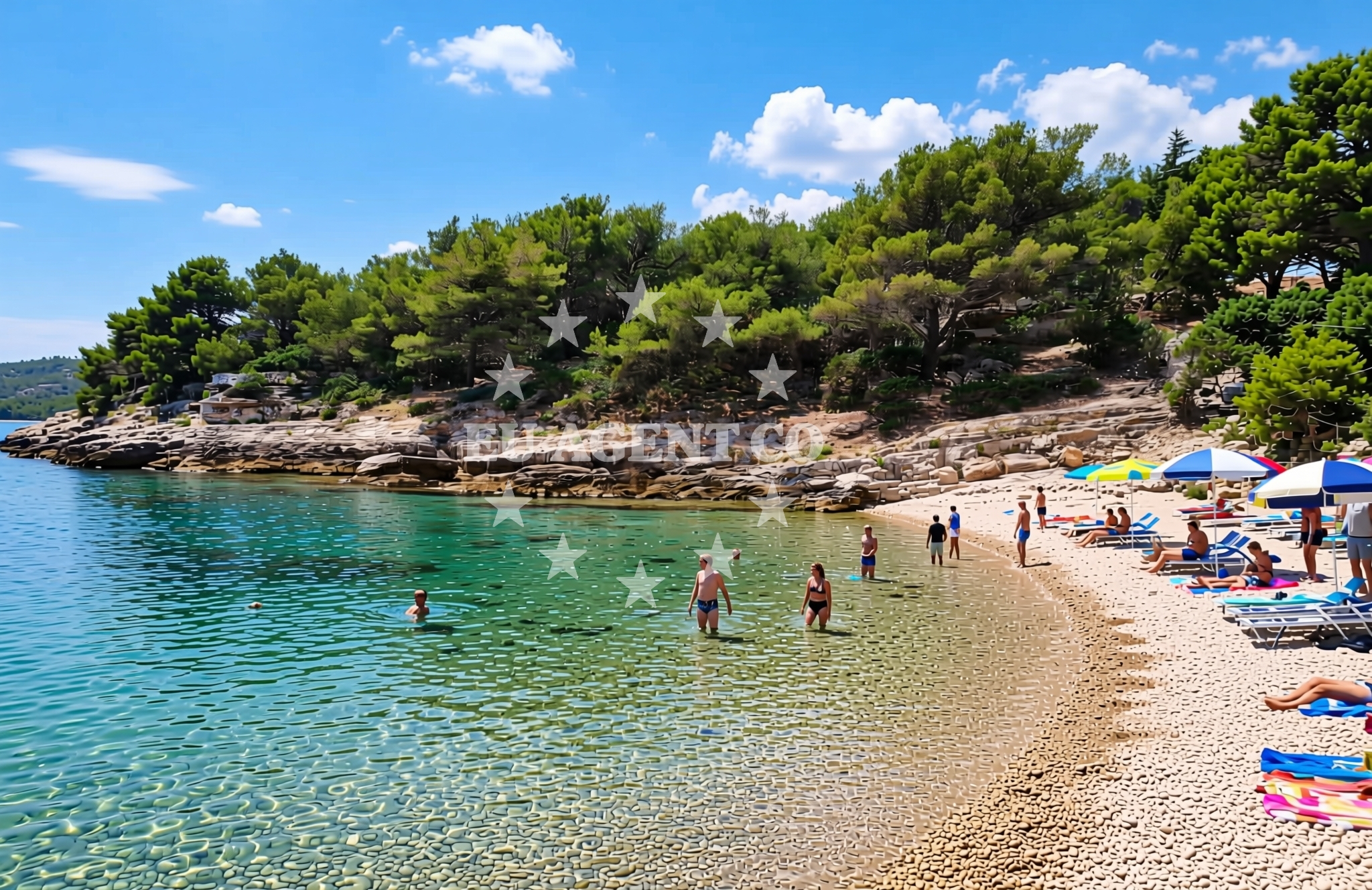 Overview of Lučica (Jezero), Sumartin (Brač) Beach in Lučica (Jezero)