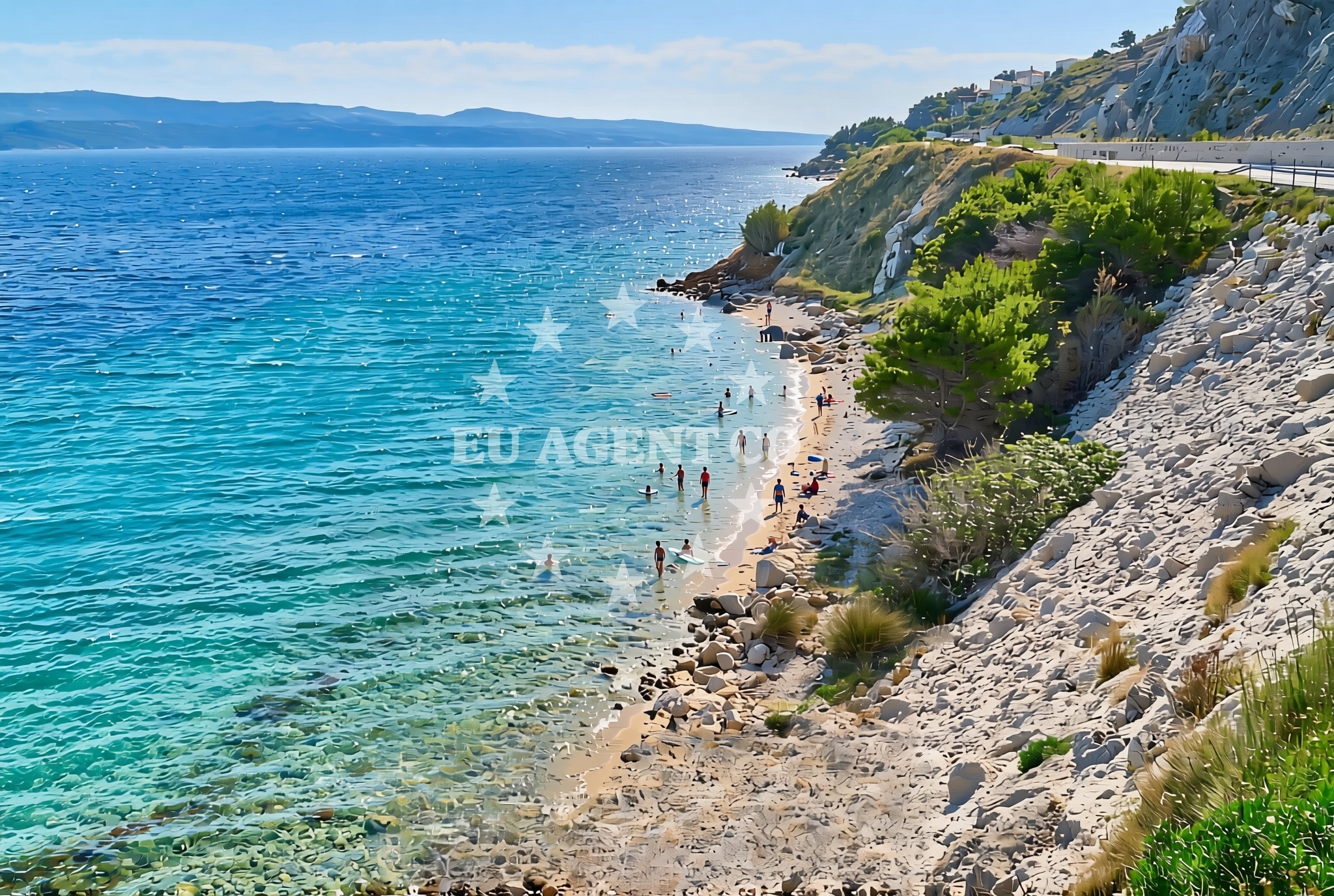 Overview of Lučica, Lokva Rogoznica Beach in Lučica