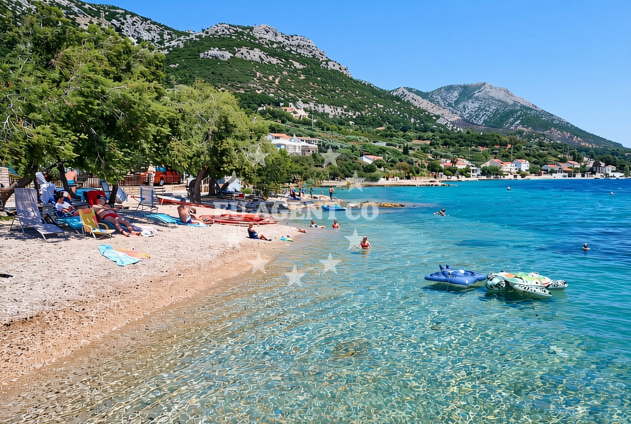 Overview of Lučica Montun istok, Viganj Beach in Lučica Montun istok