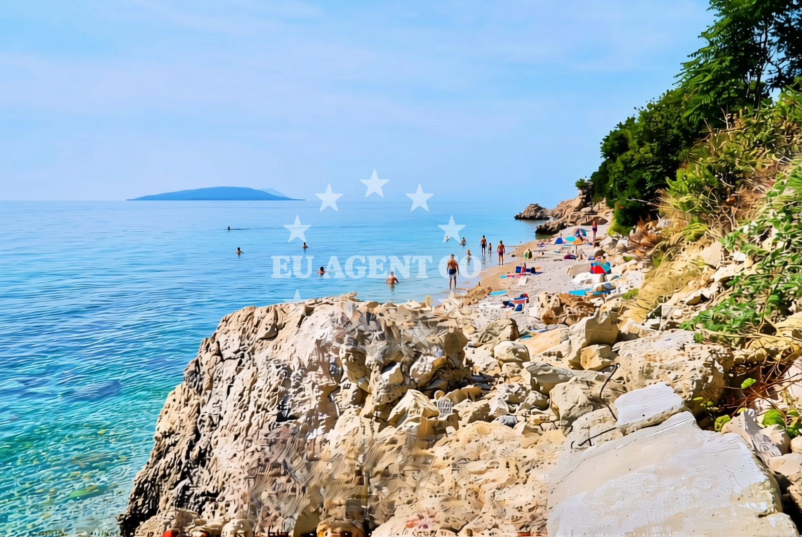 Overview of Lučica sredina, Podaca Beach in Lučica sredina