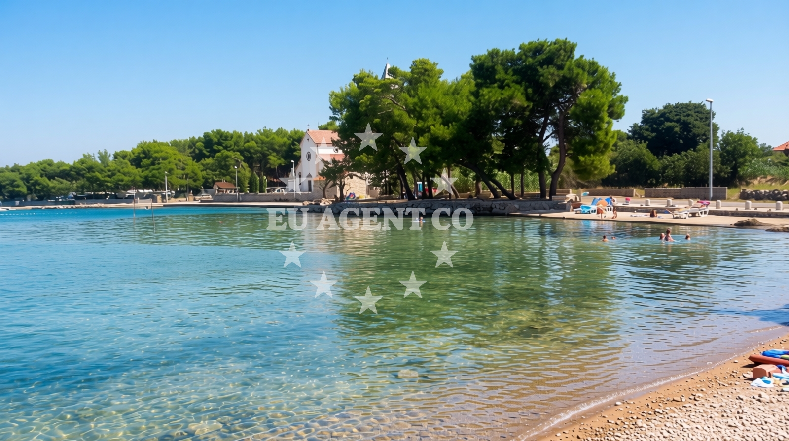 Additional view of Lucina beach in Lučina 7, Pašman