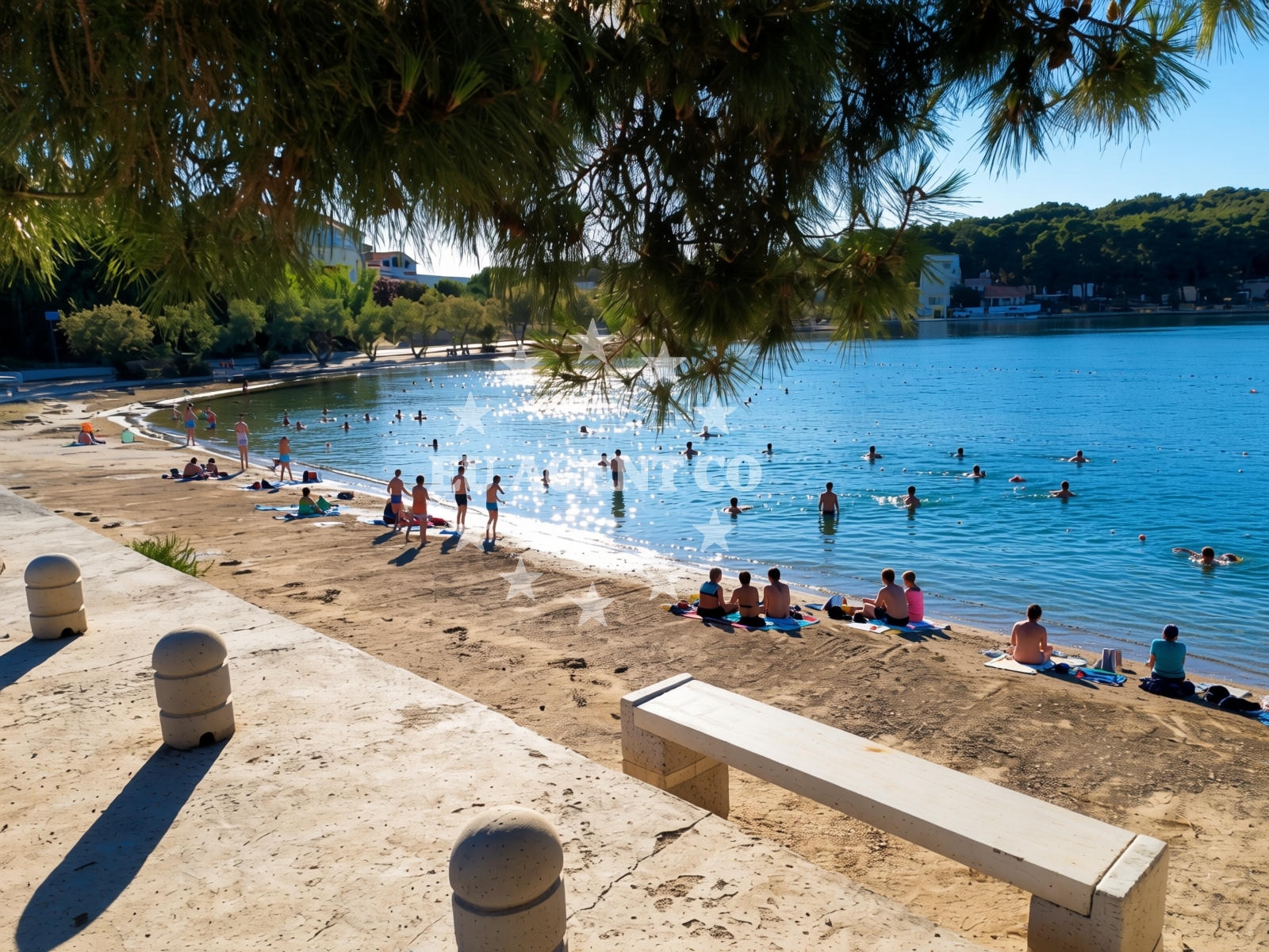 Additional view of Lucina beach in Lučina 7, Pašman