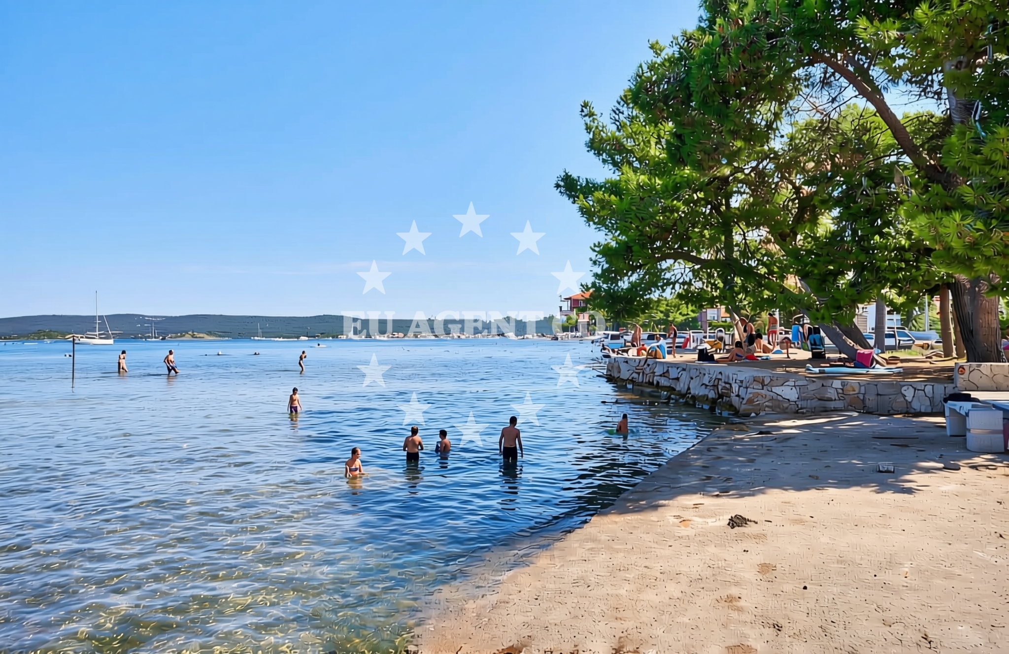 Additional view of Lucina beach in Lučina 7, Pašman