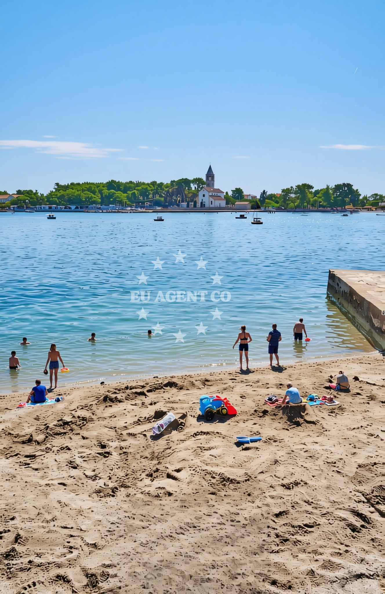 Additional view of Lucina beach in Lučina 7, Pašman