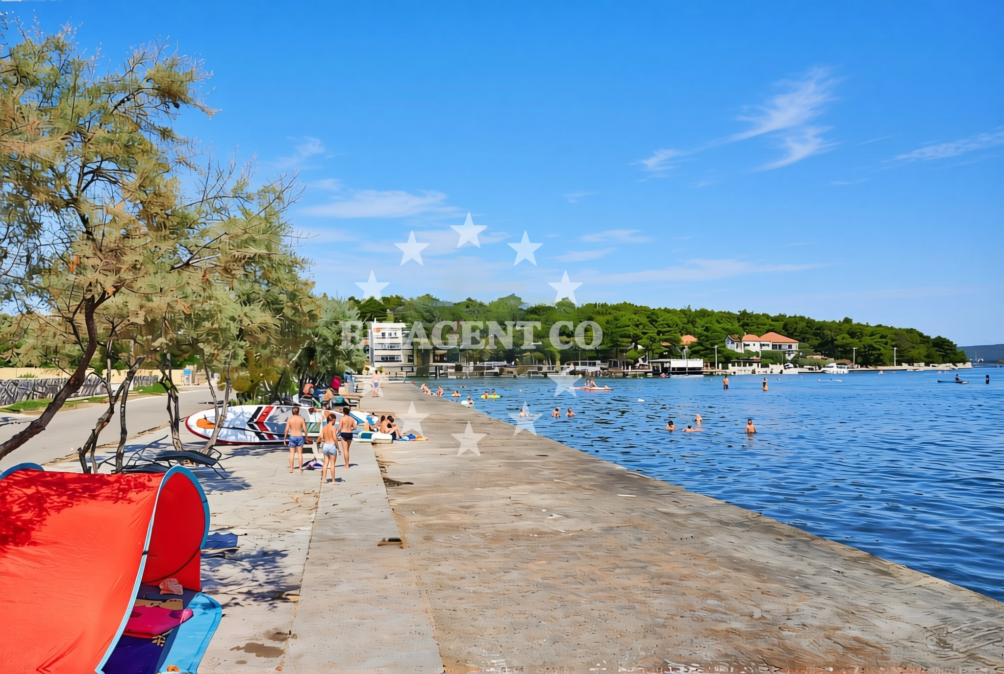 Additional view of Lucina beach in Lučina 7, Pašman