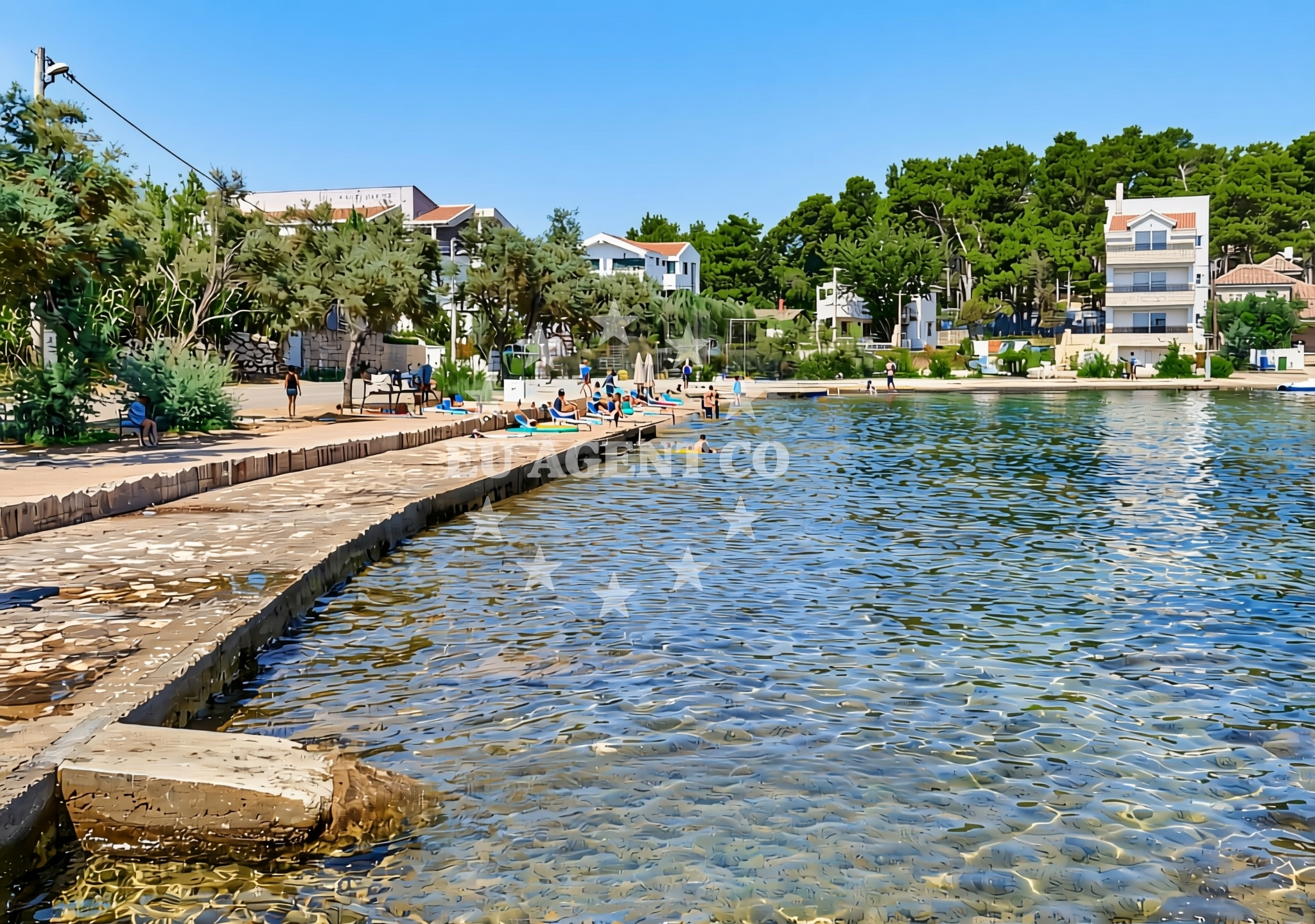 Additional view of Lucina beach in Lučina 7, Pašman
