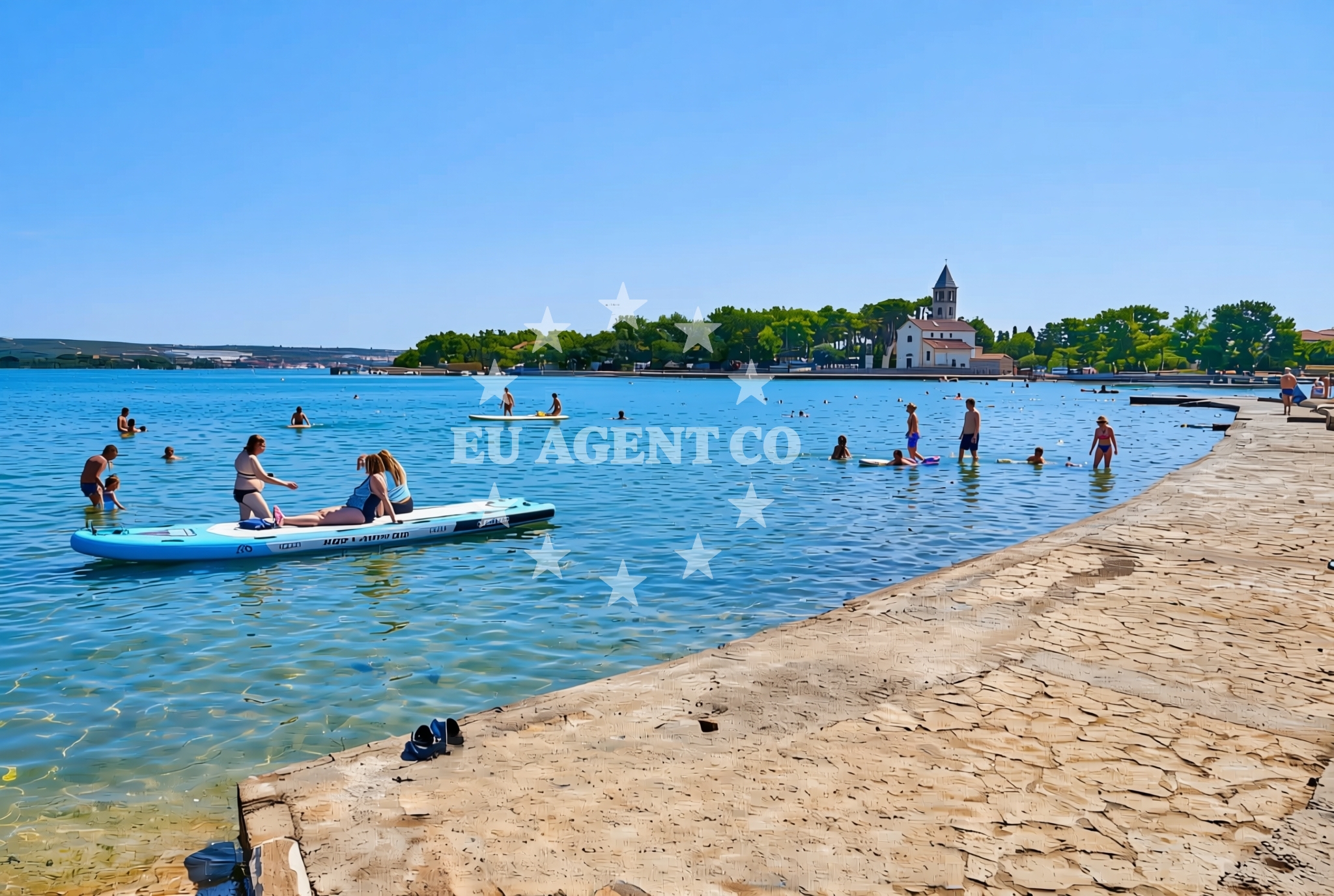Additional view of Lucina beach in Lučina 7, Pašman