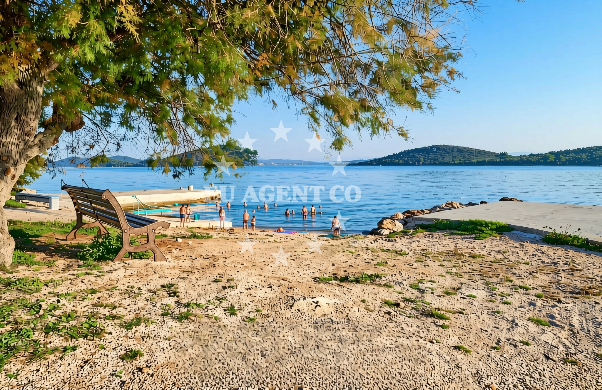 Overview of Luka beach in Luka 4, Luka