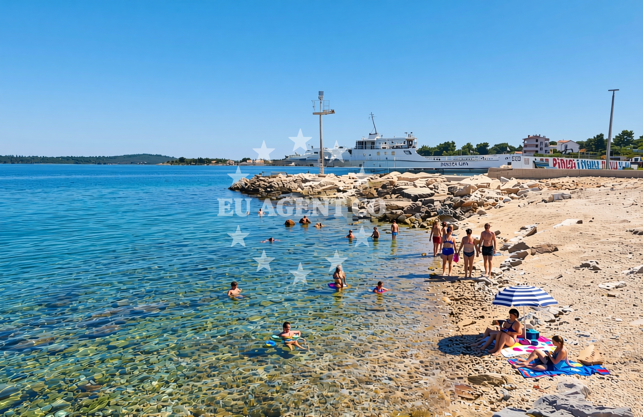 Additional view of Luka, Drvenik Mali (Drvenik Mali) Beach in Luka