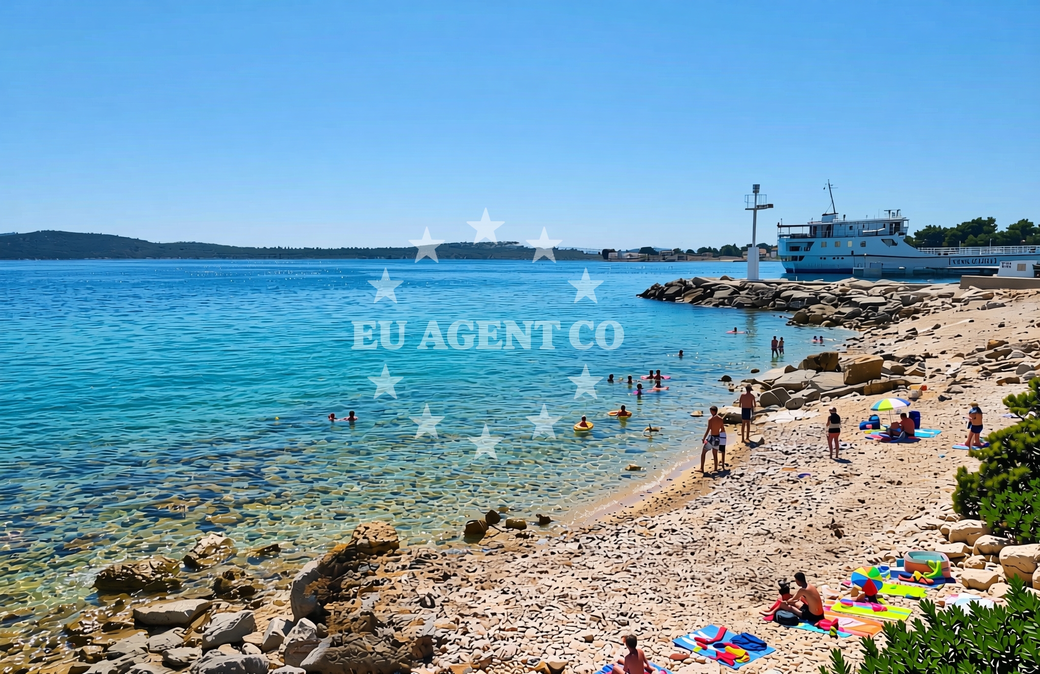 Additional view of Luka, Drvenik Mali (Drvenik Mali) Beach in Luka