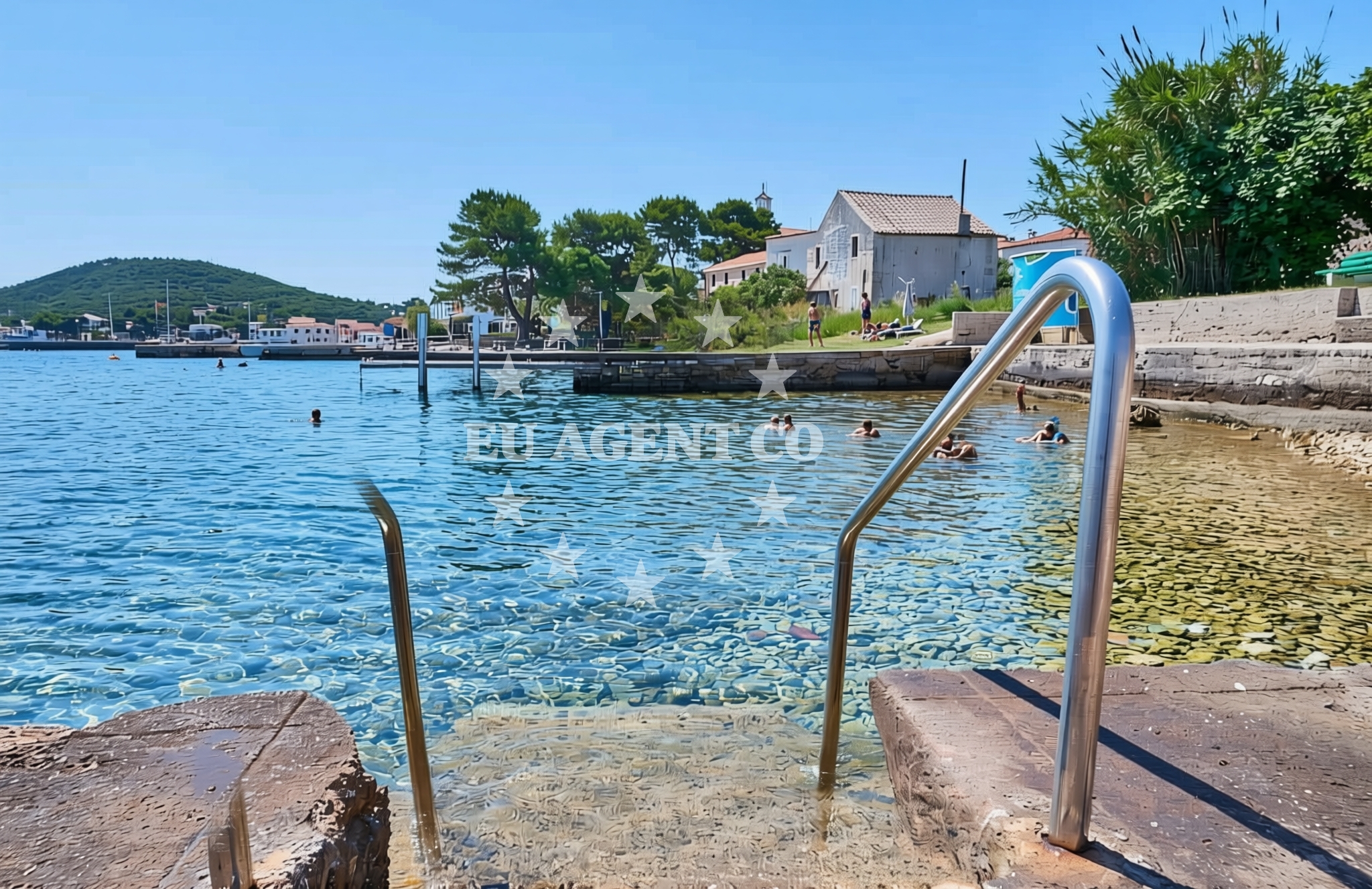 Overview of Luka, Ilovik (Mali Lošinj) (Ilovik) Beach in Luka