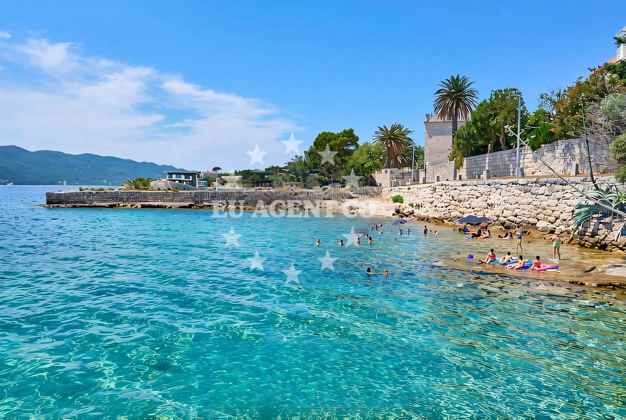 Overview of Luka istok, Kučište Beach in Luka istok