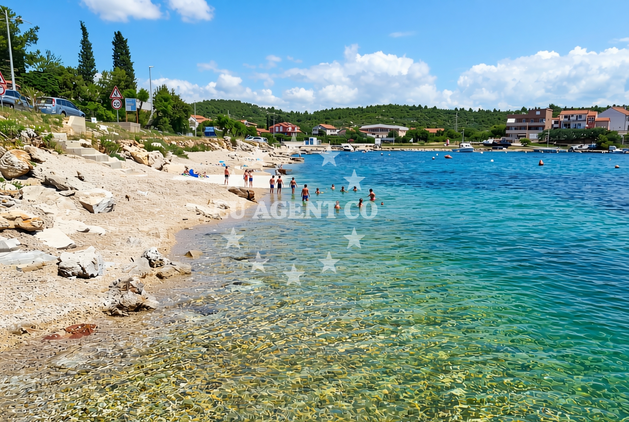Additional view of Luka istok, Tisno (Murter) Beach in Luka istok