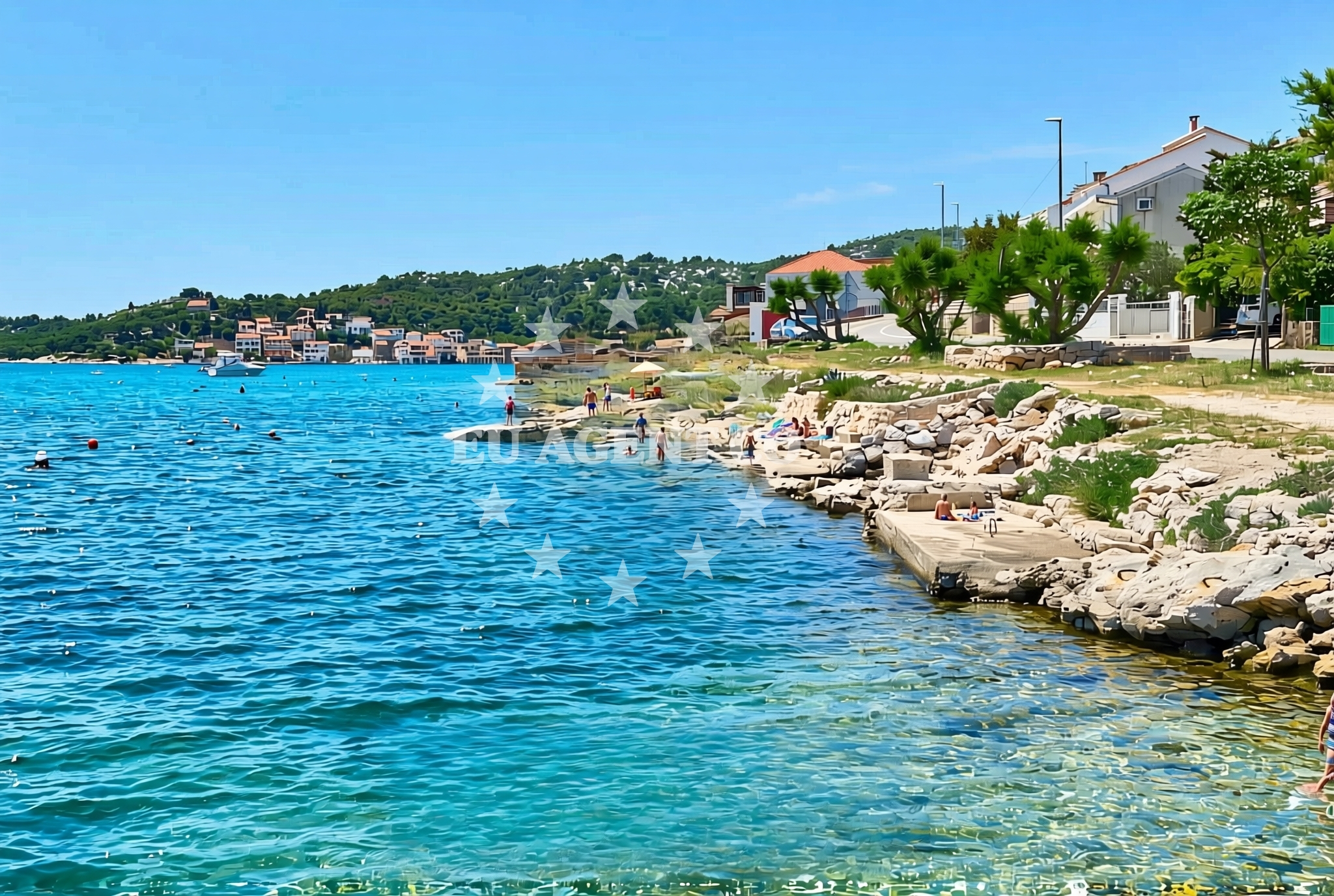 Additional view of Luka istok, Tisno (Murter) Beach in Luka istok