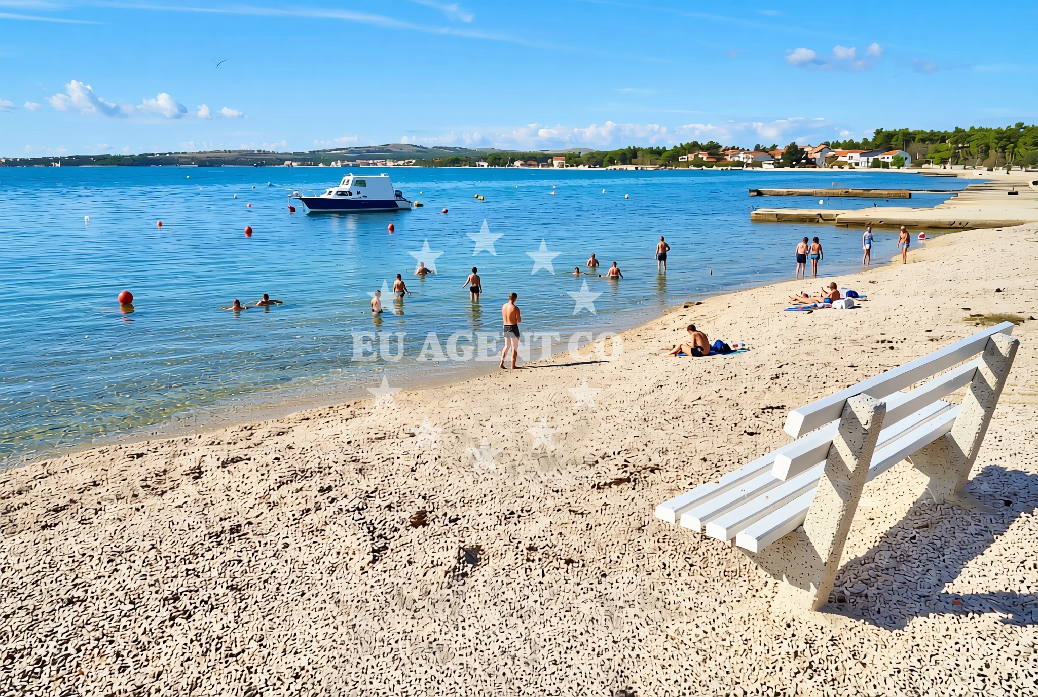 Additional view of Luka istok, Vir (Vir) Beach in Luka istok