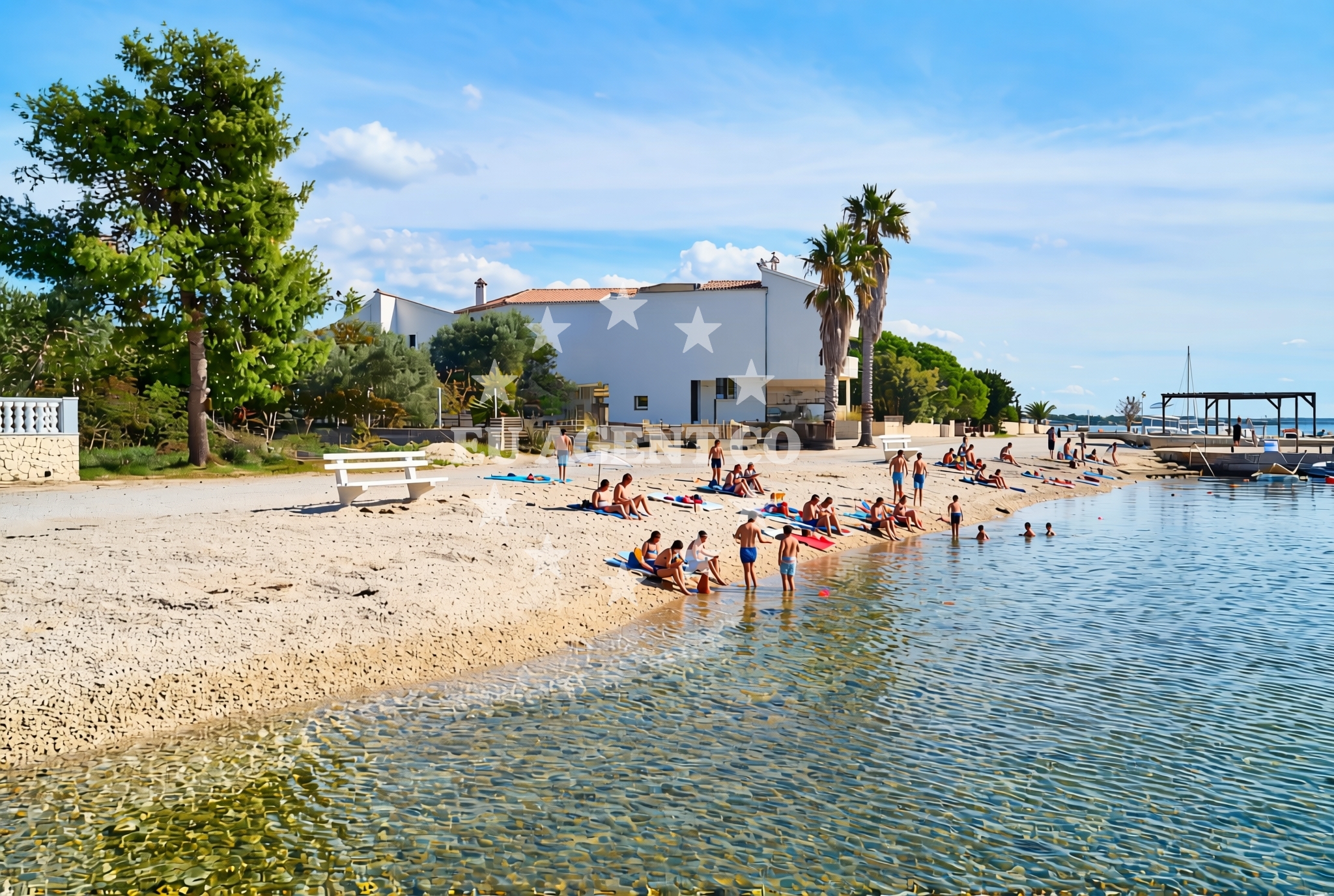Additional view of Luka istok, Vir (Vir) Beach in Luka istok