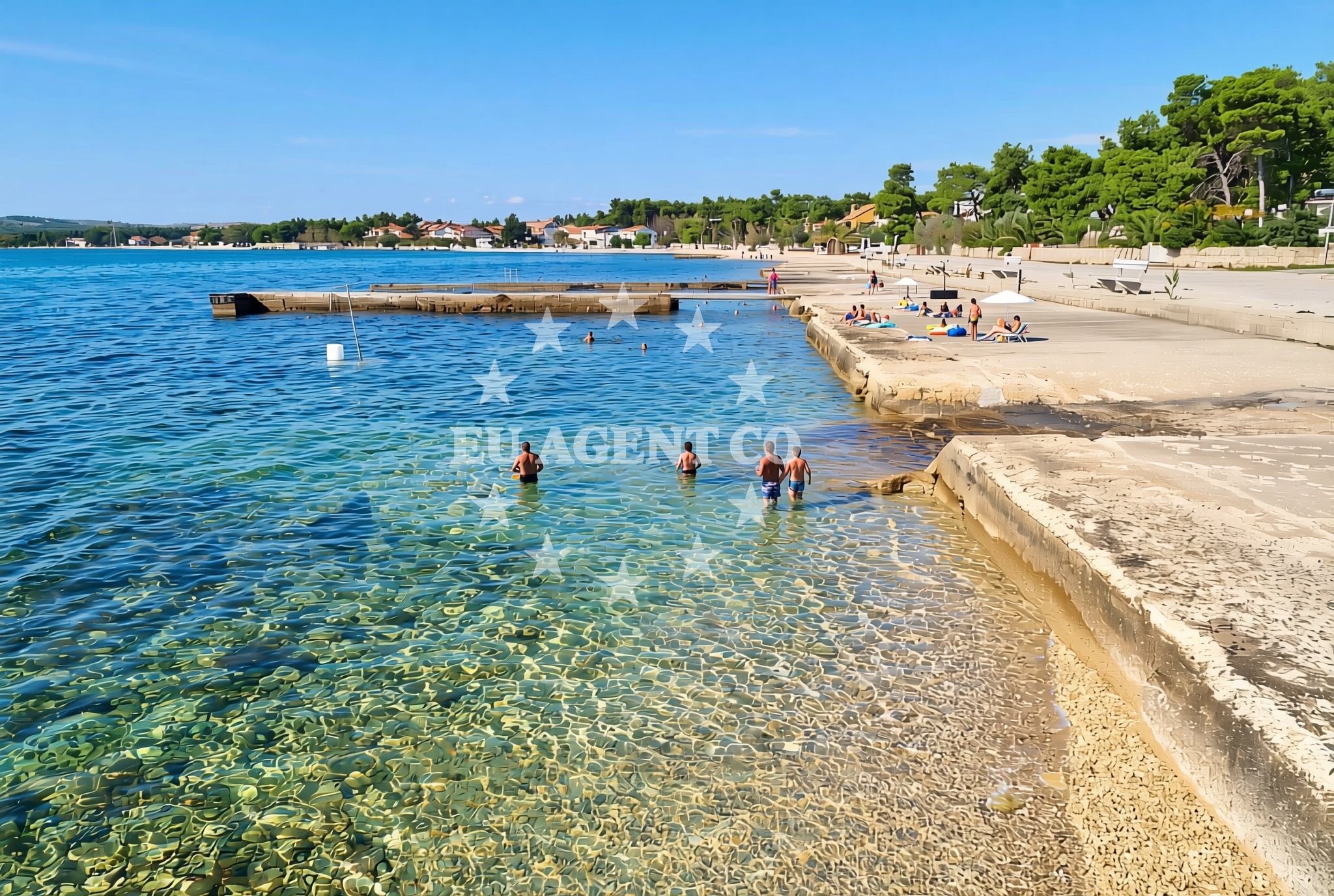 Additional view of Luka istok, Vir (Vir) Beach in Luka istok