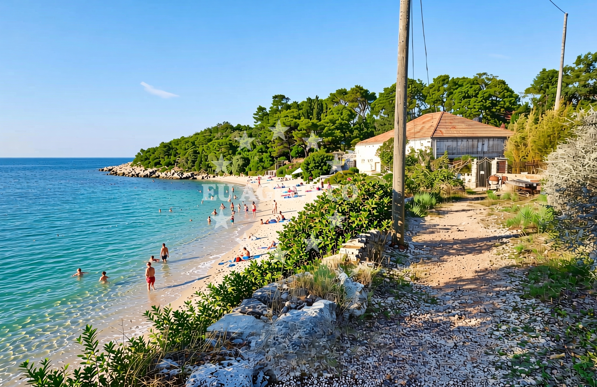 Additional view of Luka, Koločep (Koločep) Beach in Luka