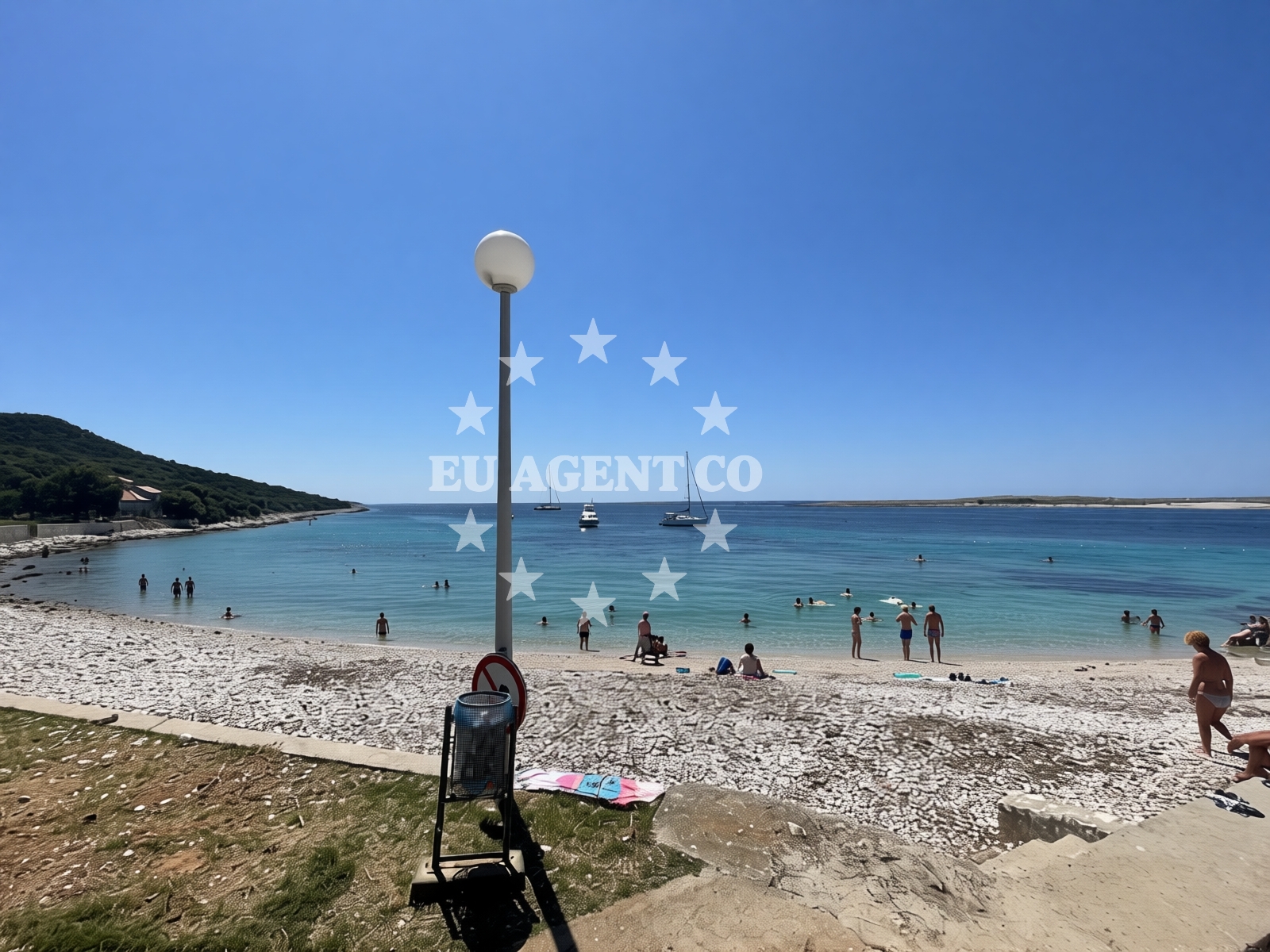 Shoreline and swimming area at Luka Krijal Marina in Premuda 122, Premuda
