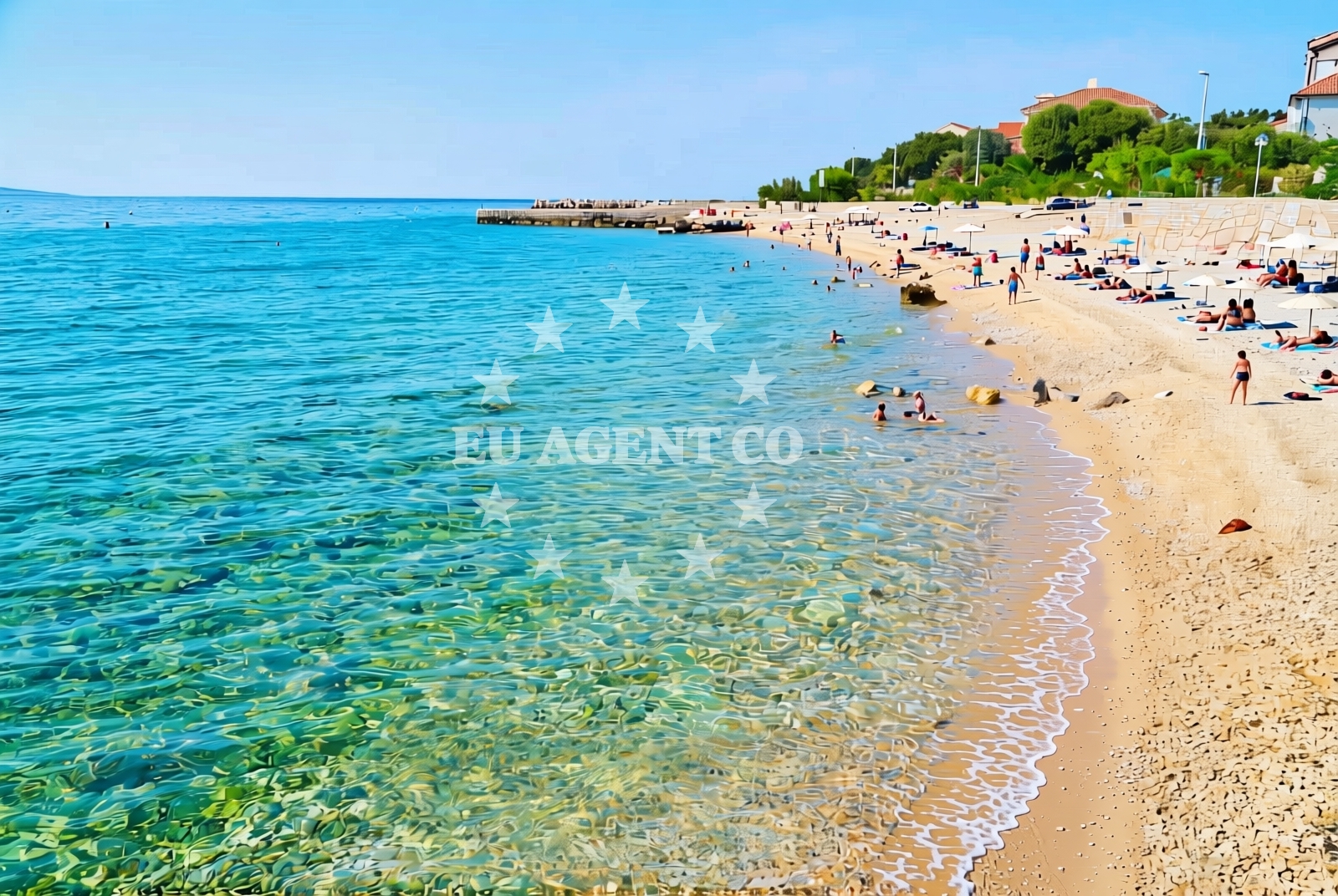 Additional view of Luka Mandre Beach in 17 Kralja Tomislava ulica, Mandre