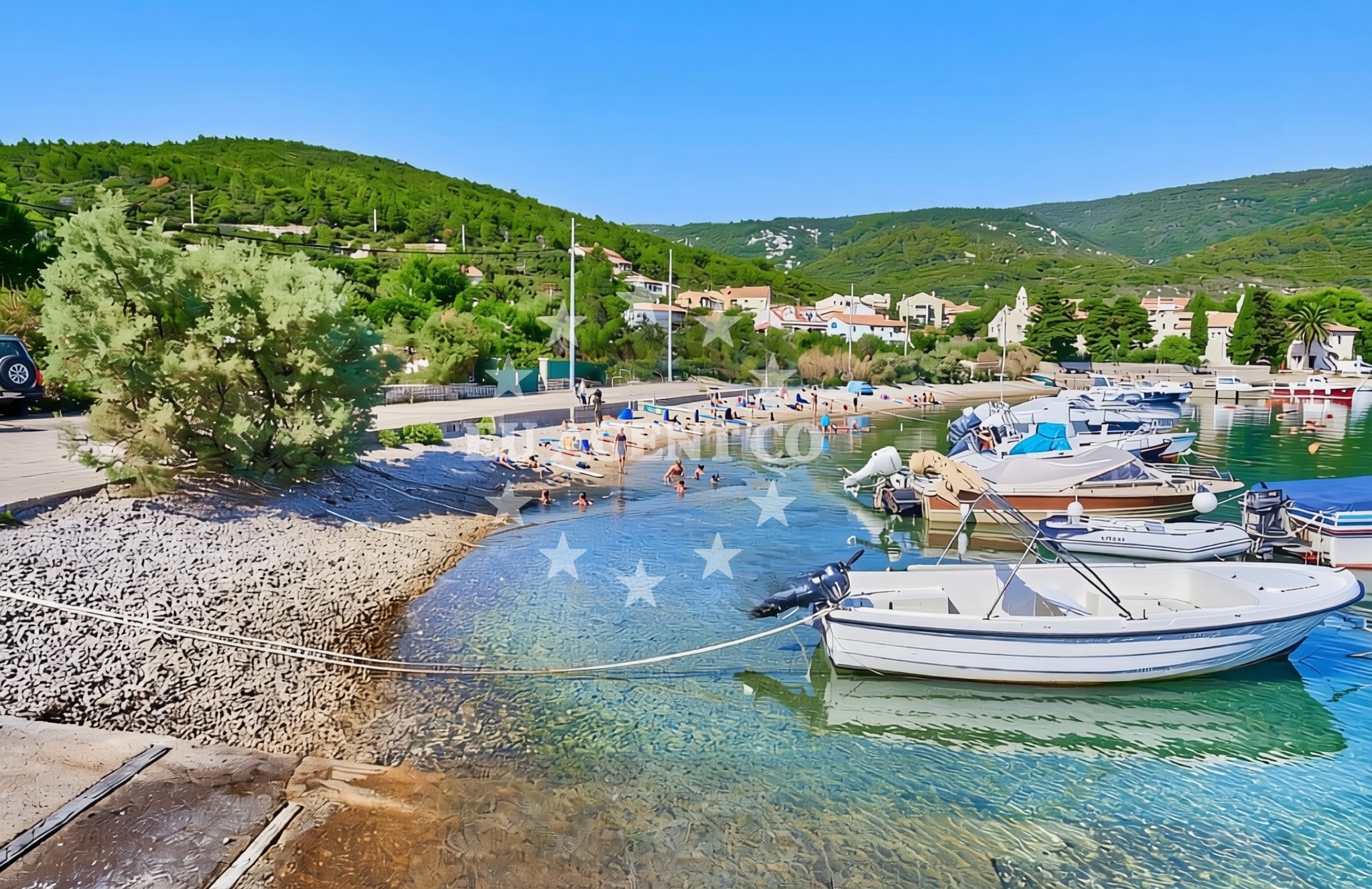 Additional view of Luka, Martinšćica (Cres) Beach in Luka