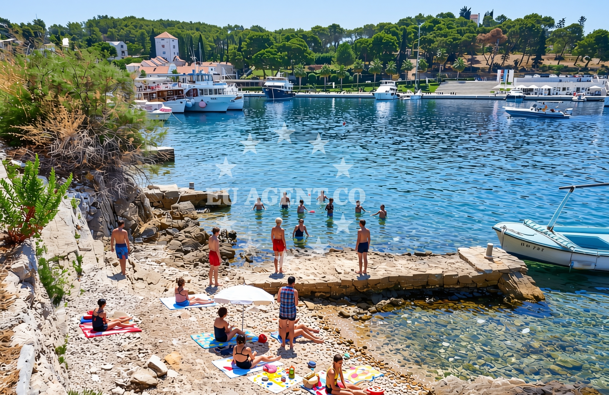 Additional view of Luka, Maslinica (Šolta) Beach in Luka