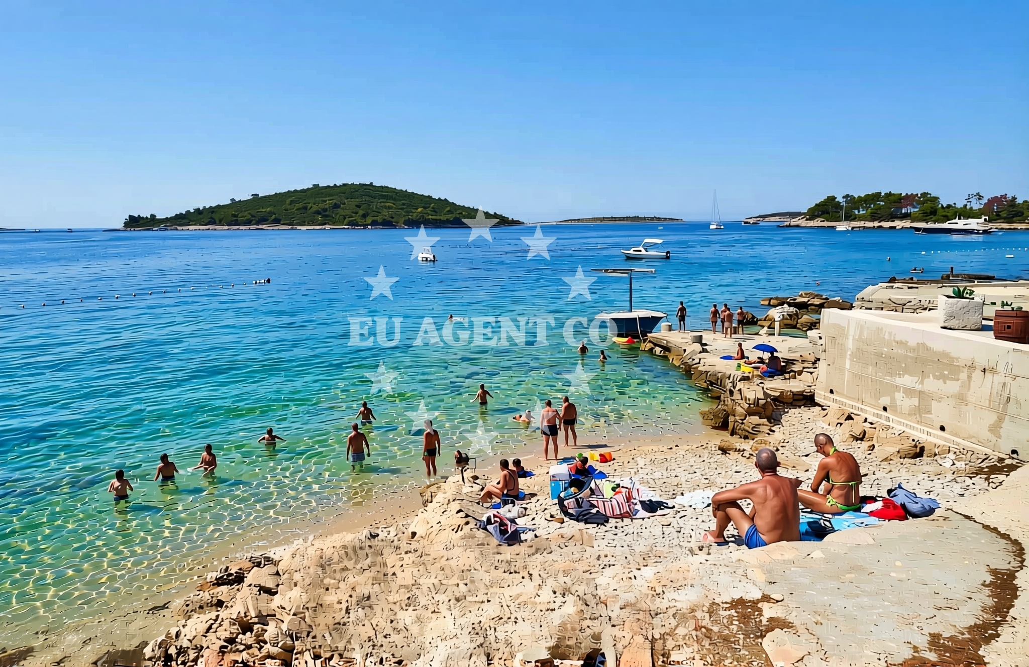 Additional view of Luka, Maslinica (Šolta) Beach in Luka