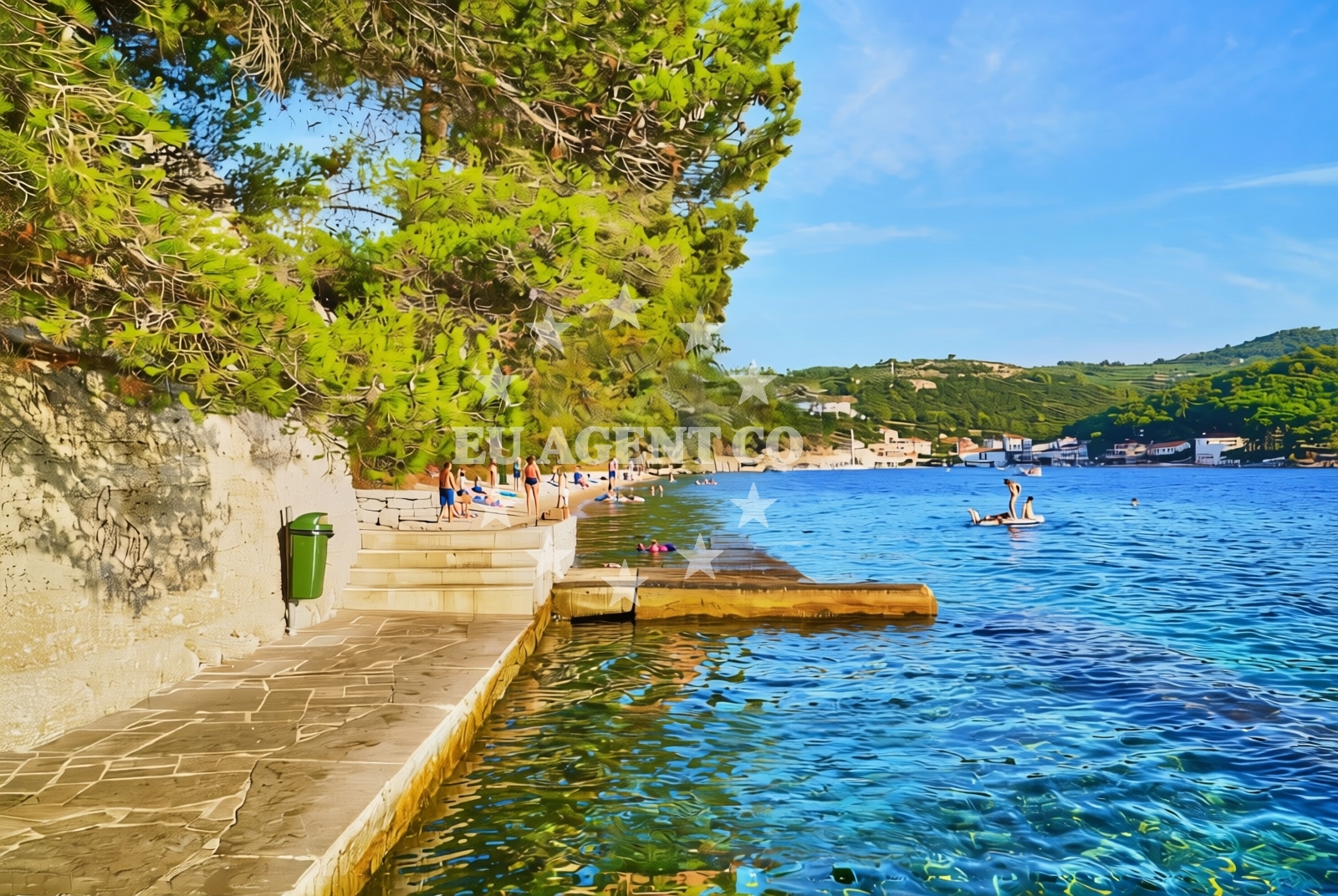 Overview of Luka Povlja, Povlja (Brač) Beach in Luka Povlja