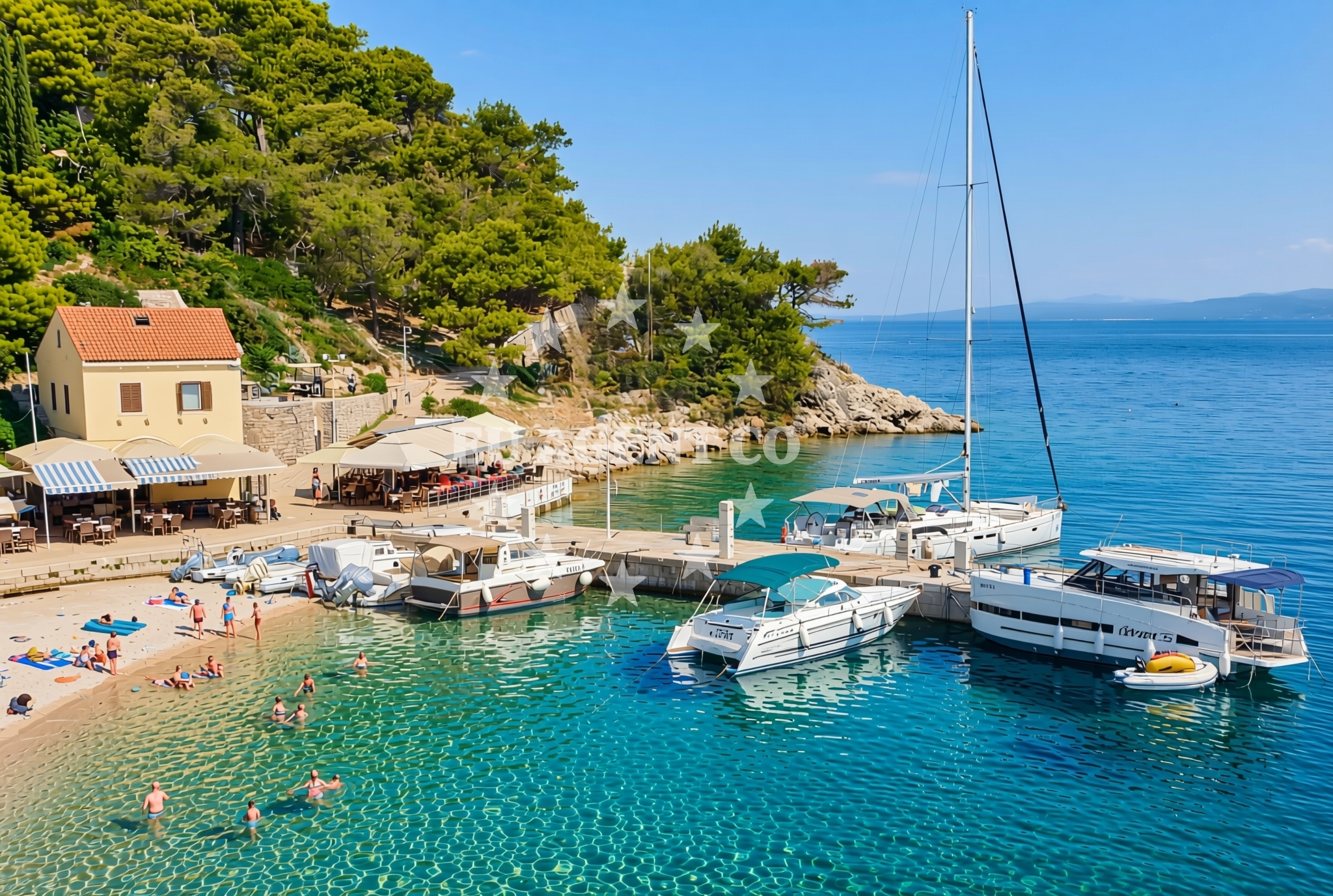Additional view of Luka Rovenska, Veli Lošinj (Lošinj) Beach in Luka Rovenska
