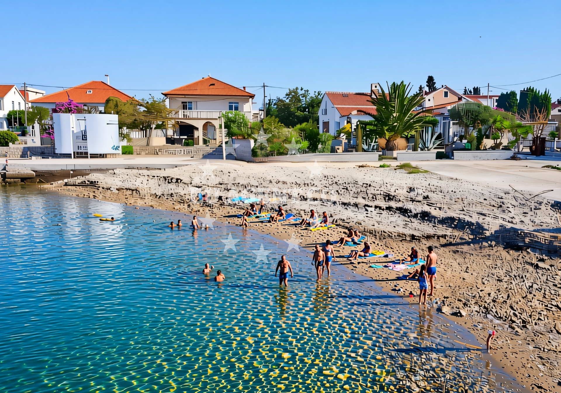 Overview of Luka (Sali) (Dugi otok): beaches and coves (2) in Luka (Sali) (Dugi otok)