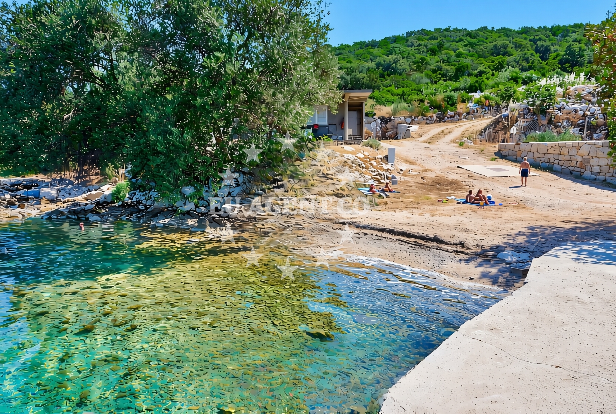 Additional view of Luka sjever, Dubrava (Ston) Beach in Luka sjever