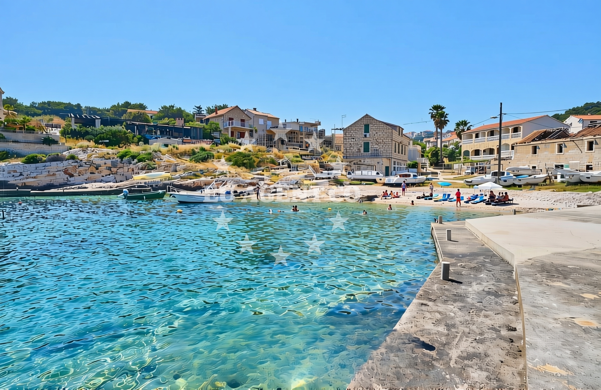 Additional view of Luka sjever, Rukavac (Vis) Beach in Luka sjever
