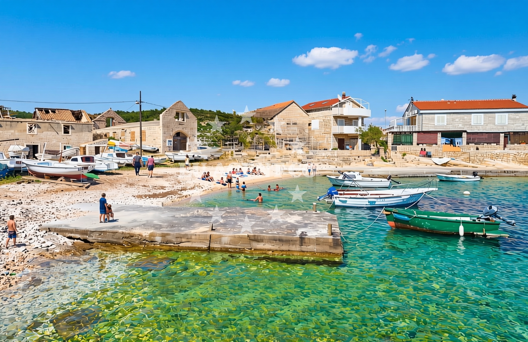 Additional view of Luka sjever, Rukavac (Vis) Beach in Luka sjever
