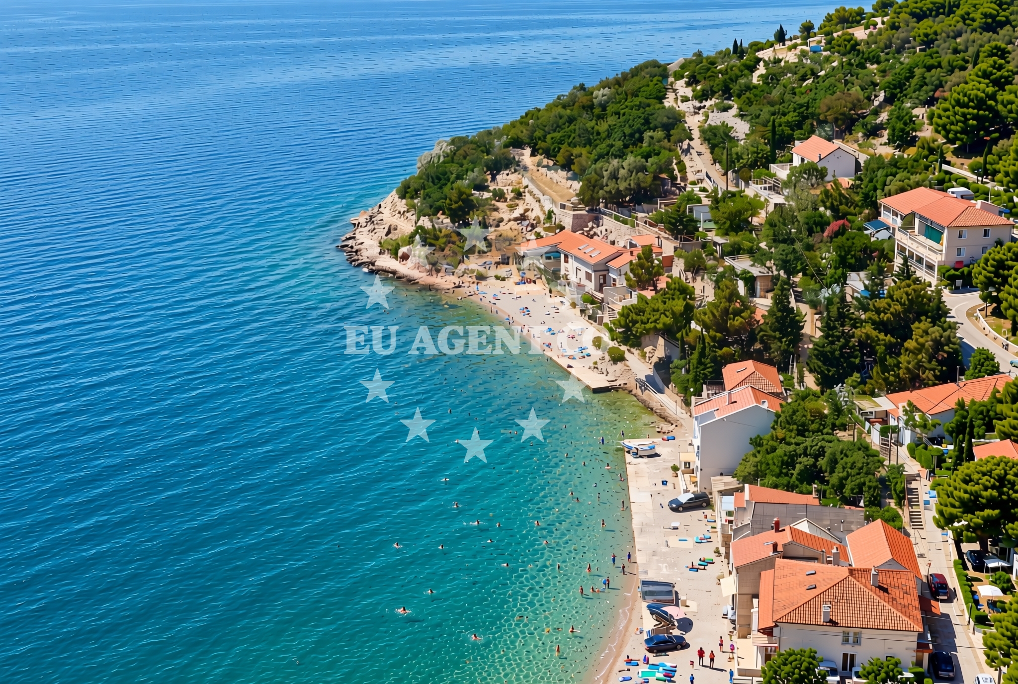 Overview of Luka, Starigrad (Senj) Beach in Luka