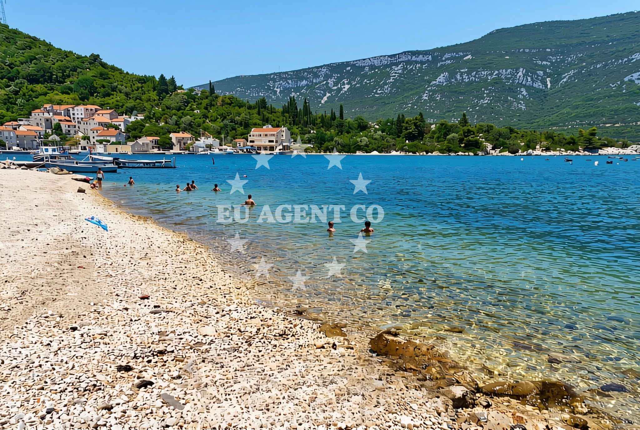 Sea and coastal view of Luka (Ston): beaches and coves (3) in Luka (Ston)
