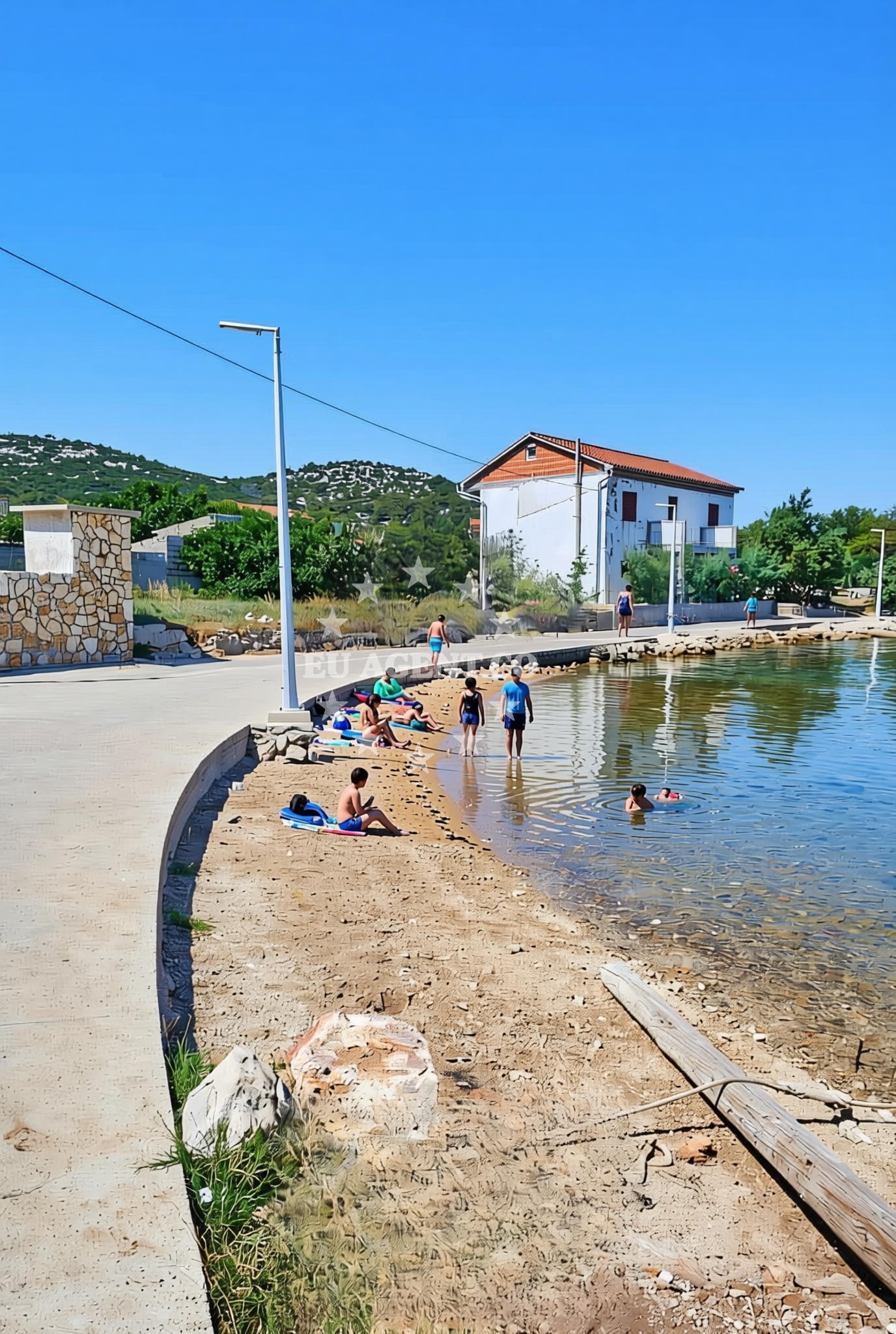 Additional view of Luka, Vrgada (Vrgada) Beach in Luka