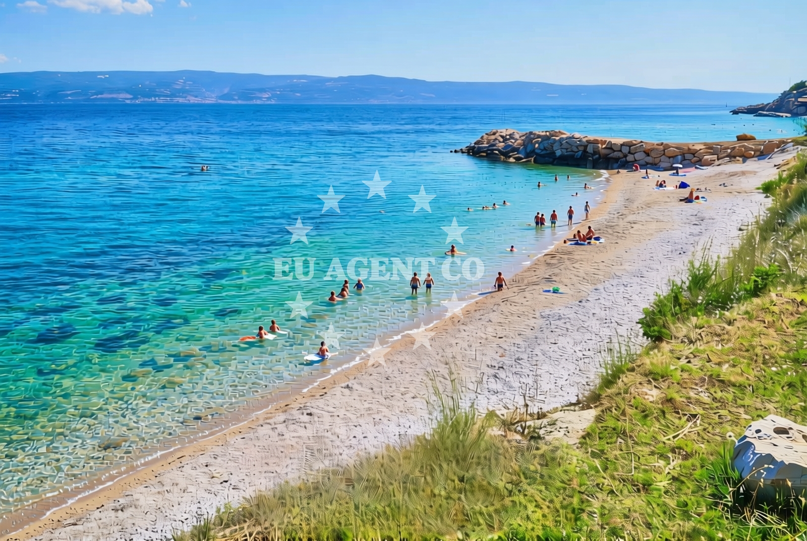 Additional view of Luka zapad, Duće Beach in Luka zapad