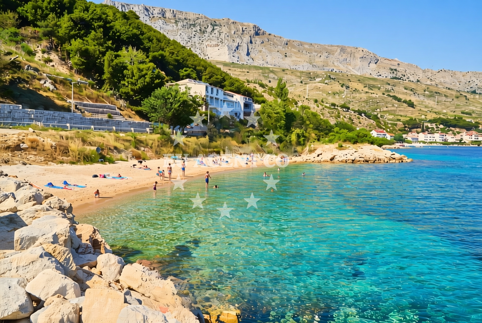 Additional view of Luka zapad, Duće Beach in Luka zapad