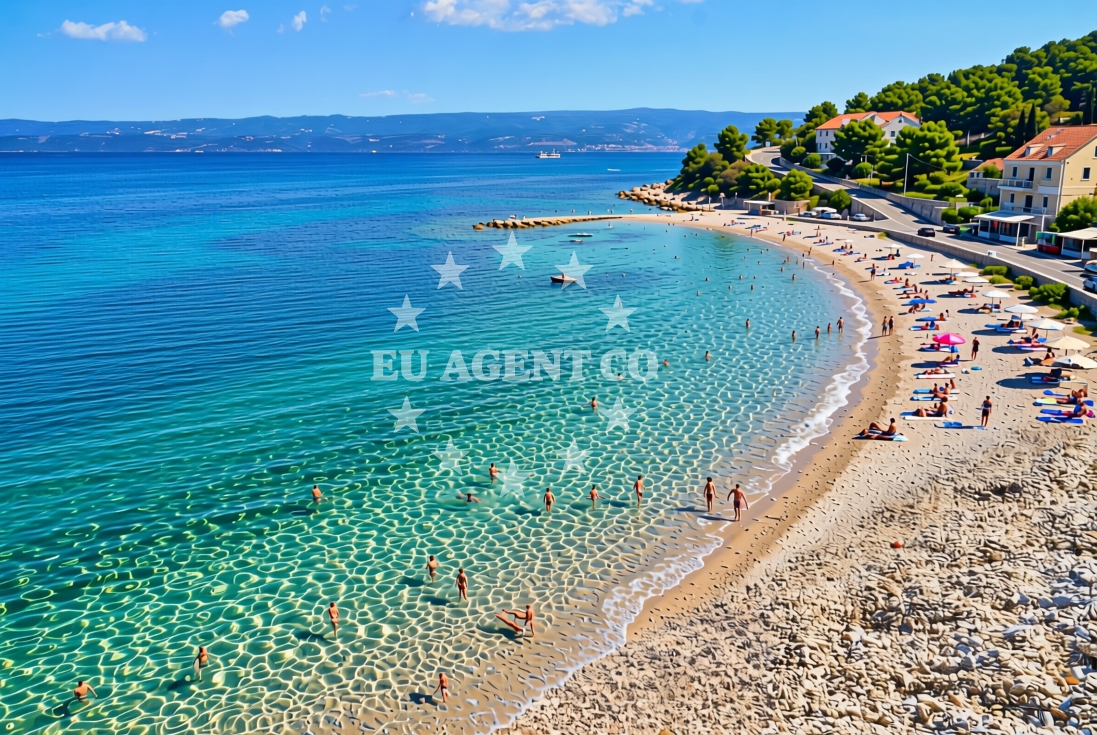 Additional view of Luka zapad, Duće Beach in Luka zapad