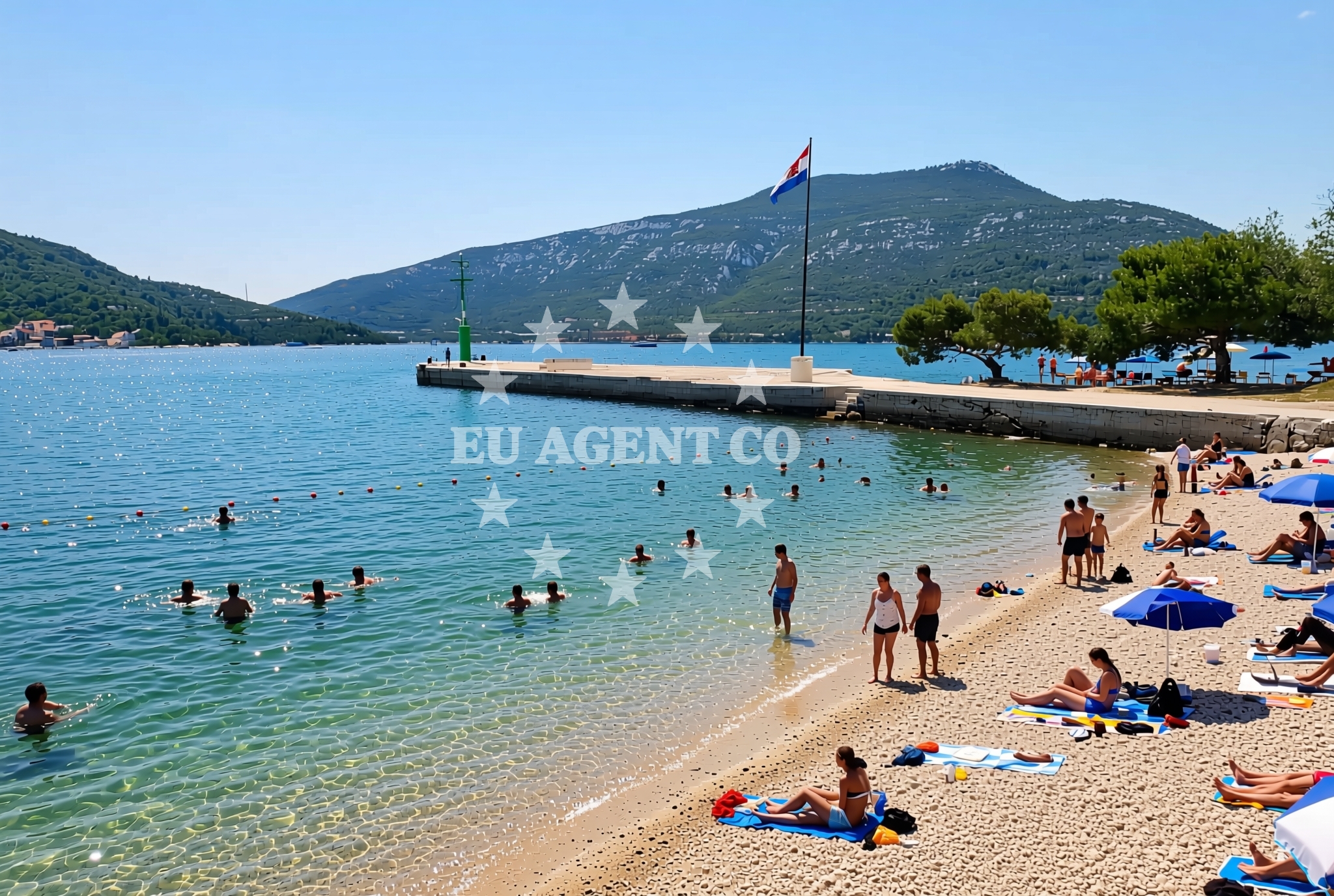 Additional view of Lukobran jug, Hodilje Beach in Lukobran jug