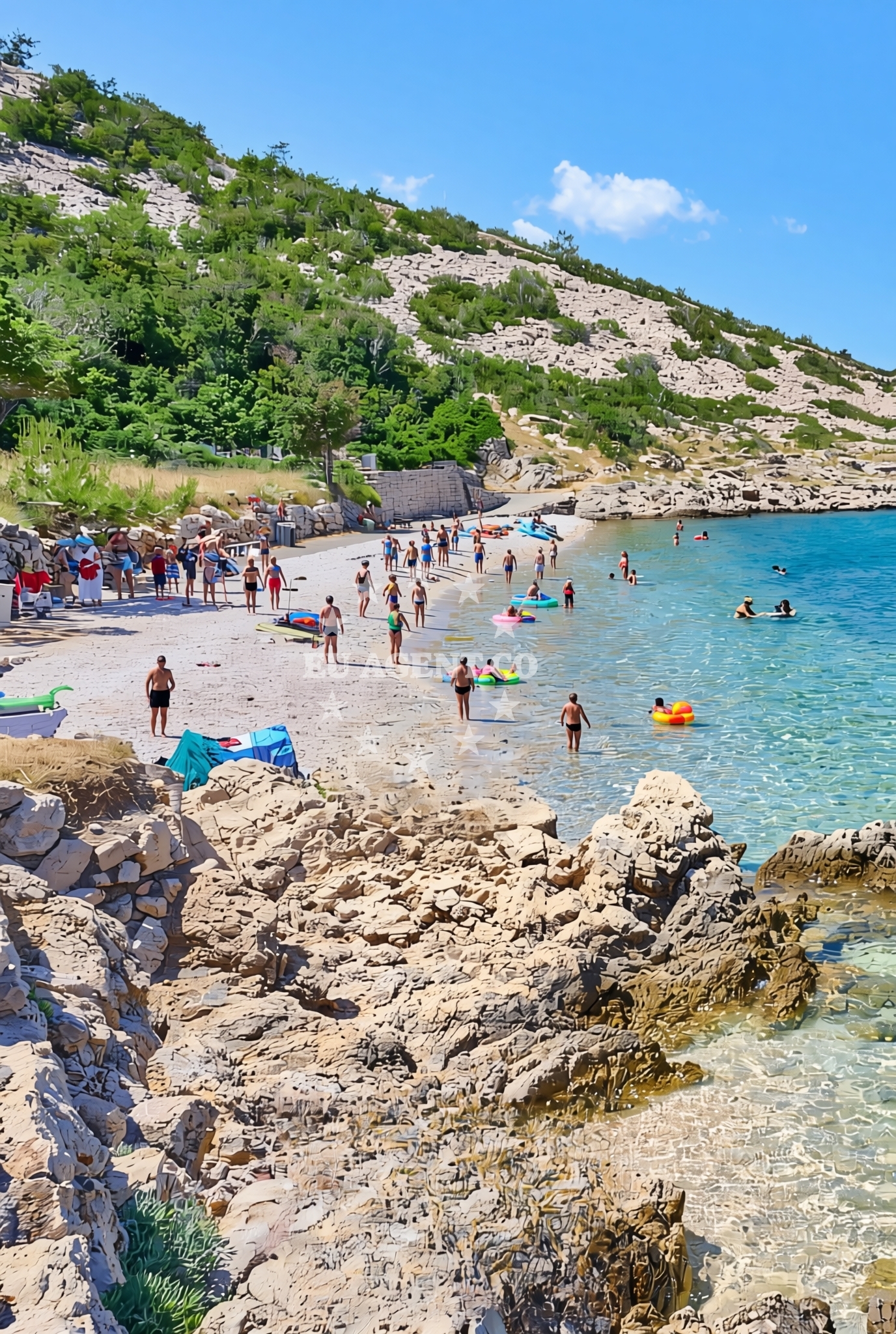 Sea and coastal view of Lukovo (Senj): beaches and coves (2) in Lukovo (Senj)