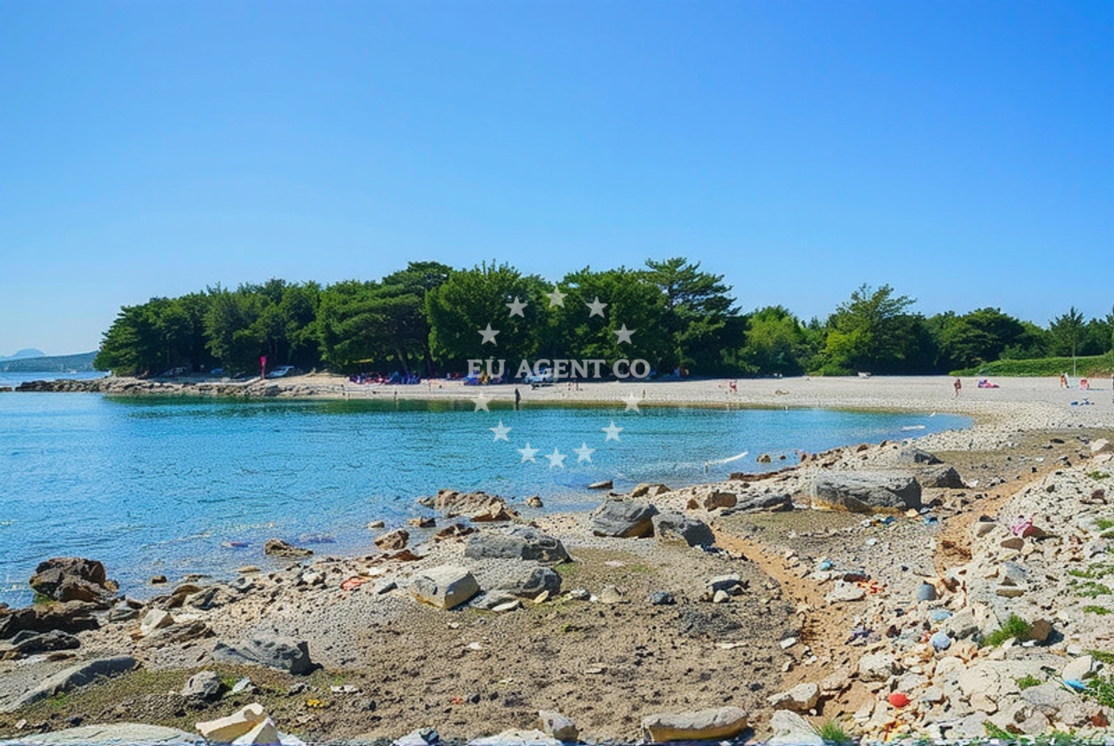 Additional view of Lumbrak beach in Crvena Luka 1, Biograd na Moru