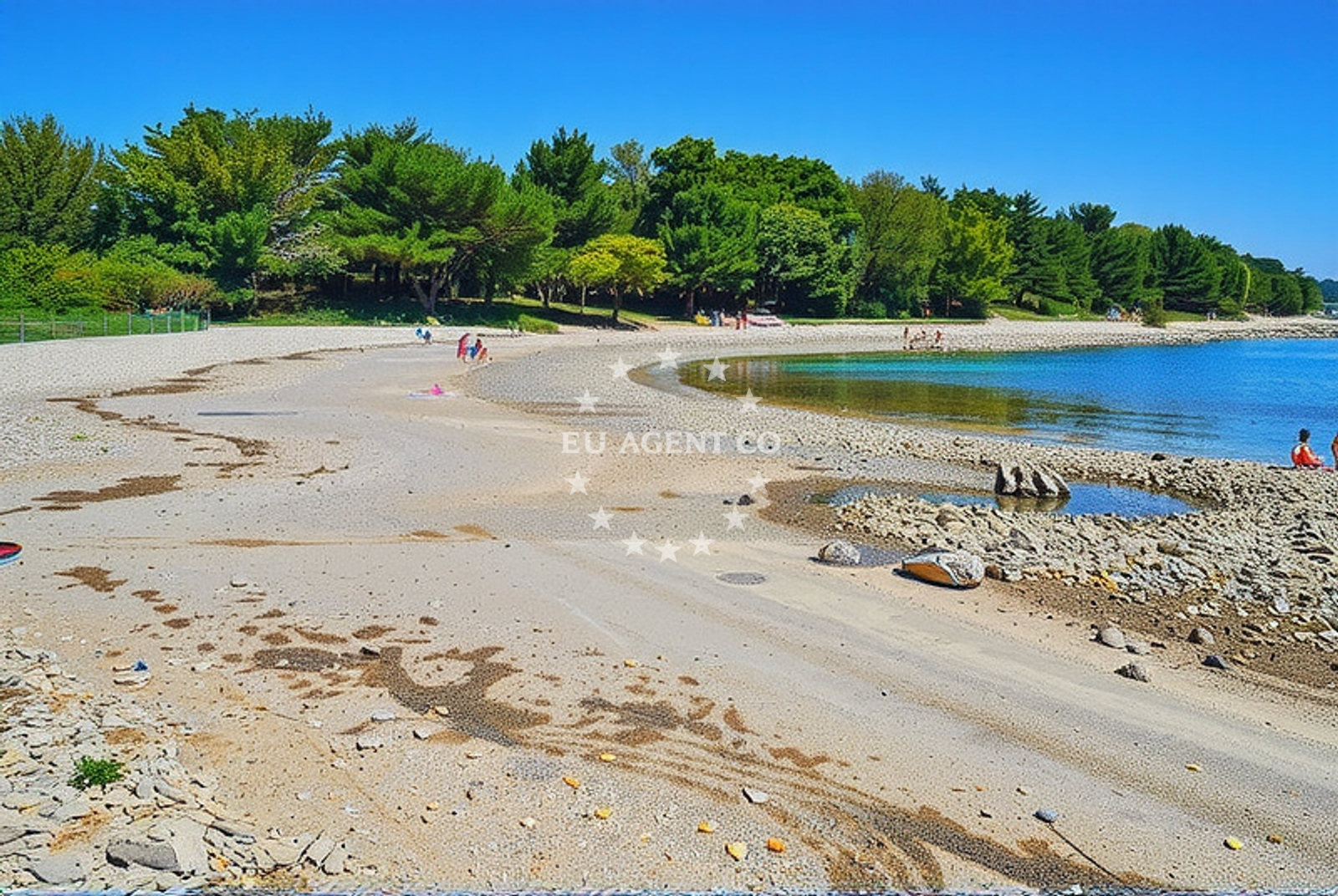 Additional view of Lumbrak beach in Crvena Luka 1, Biograd na Moru