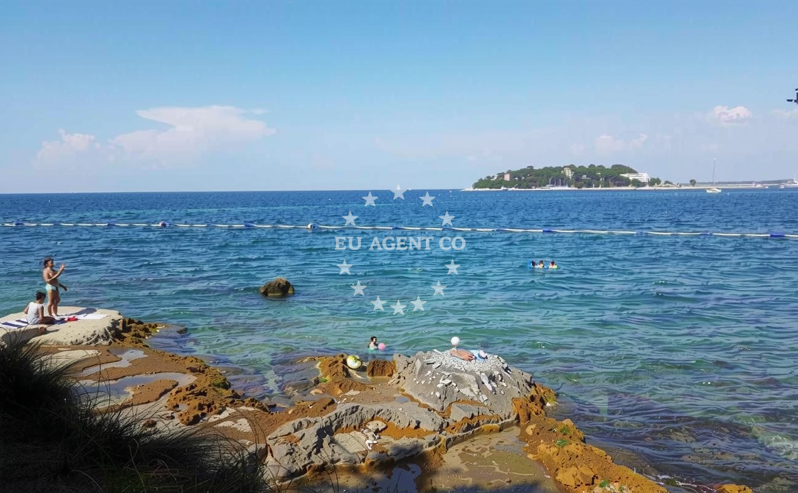 Additional view of Luno Laguna beach in Plava Laguna Resort, Poreč