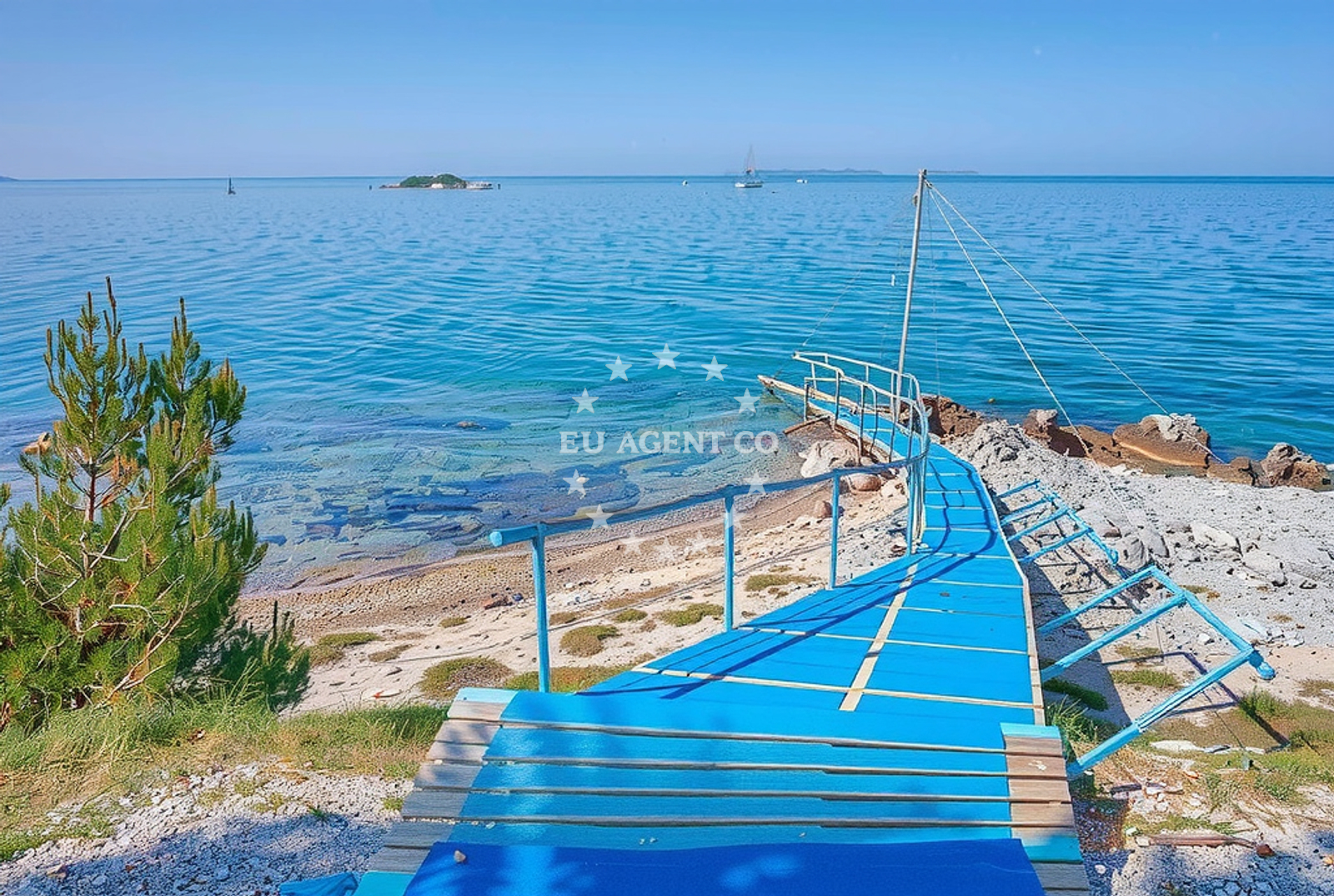 Additional view of Luno Laguna beach in Plava Laguna Resort, Poreč