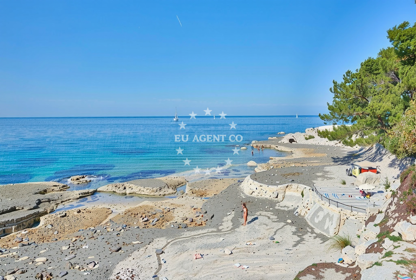 Additional view of Luno Laguna beach in Plava Laguna Resort, Poreč