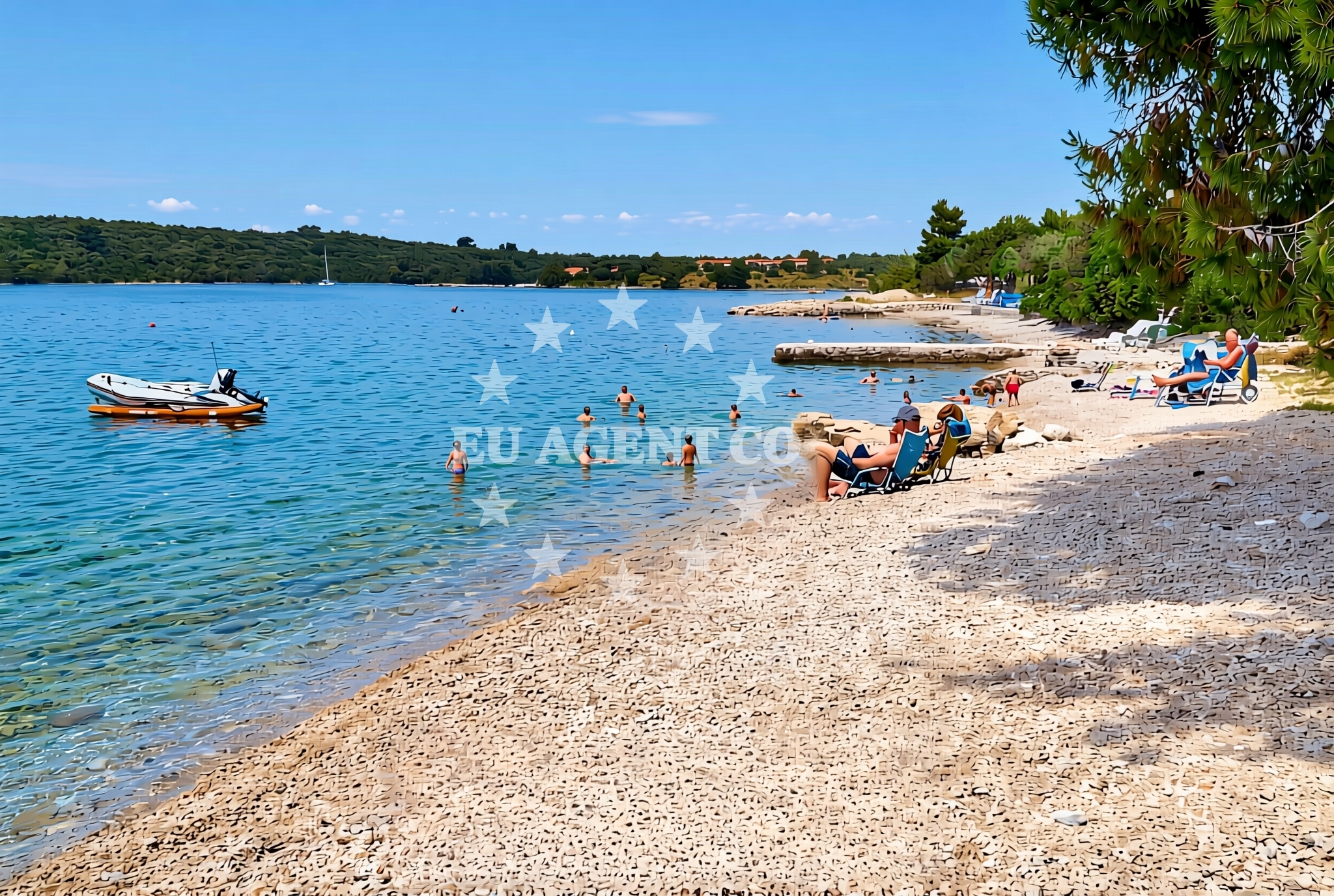 Overview of Lupis, Lovište Beach in Lupis