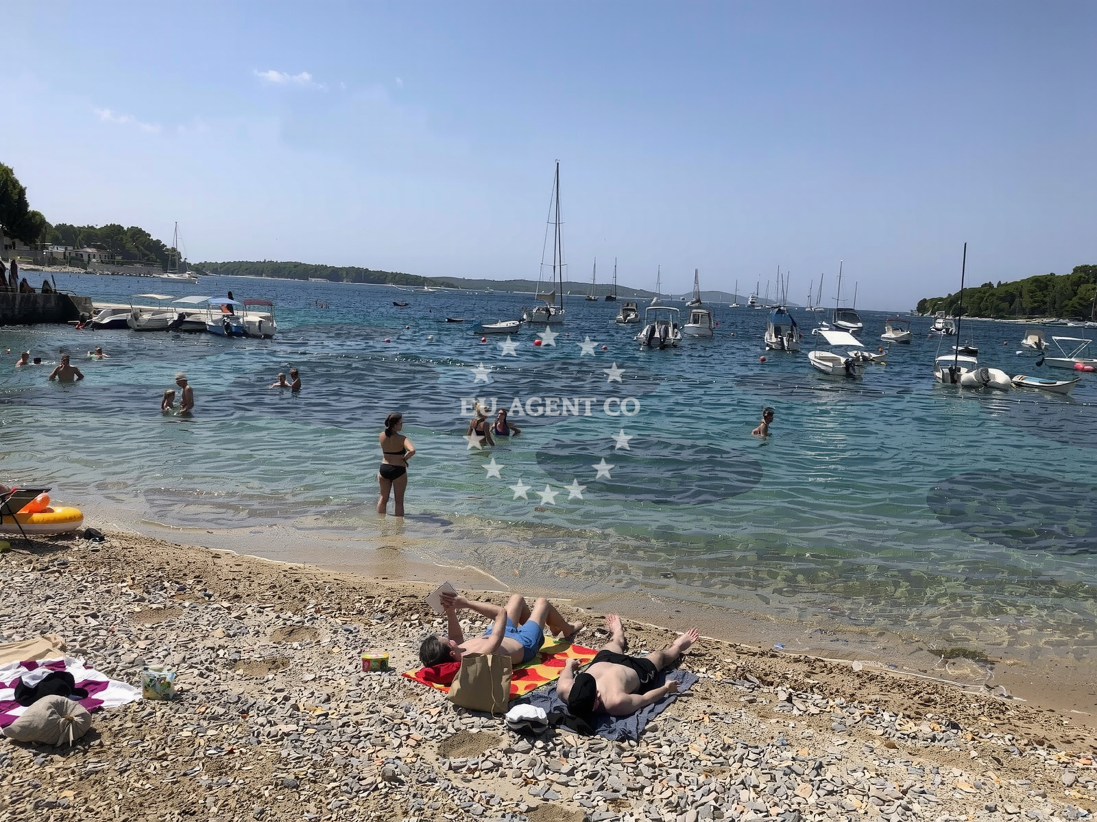 Sea and coastal view of Lusica beach in Hv. Bratovština 1, Hvar